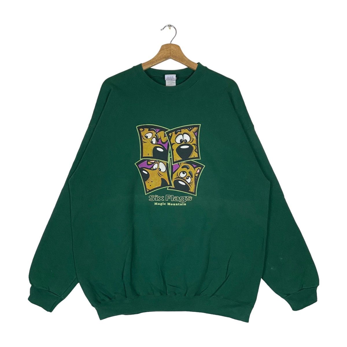 Vintage Six Flags Theme Park Scooby Doo Pullover Jumper