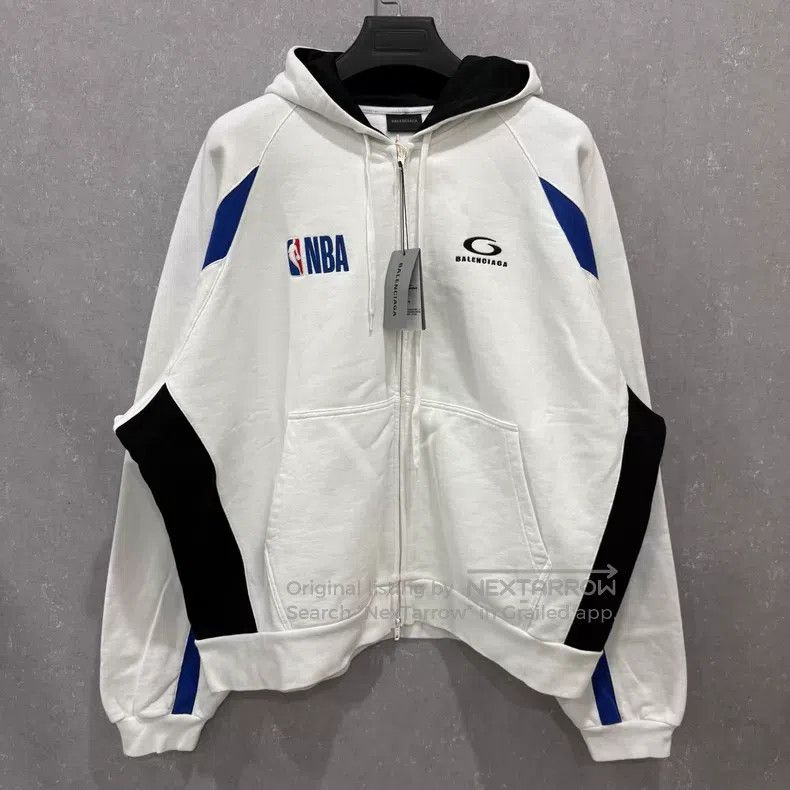 Balenciaga Balenciaga Thin Fleece Zip-Up Hoodie Size US L / EU 52-54 / 3 - 5 Thumbnail