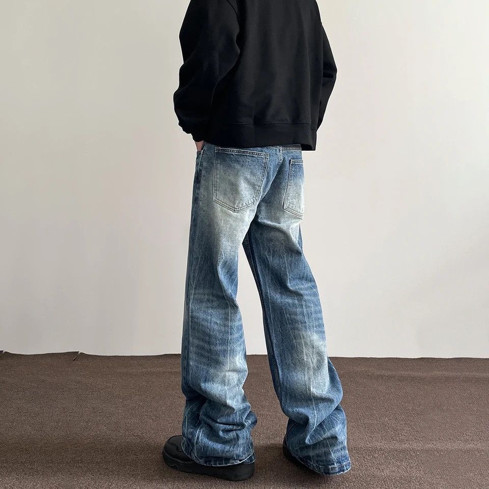 Vintage Mens Jeans Baggy Y2k Streetwear Trousers Loose Straight Leg Size US 34 / EU 50 - 3 Thumbnail