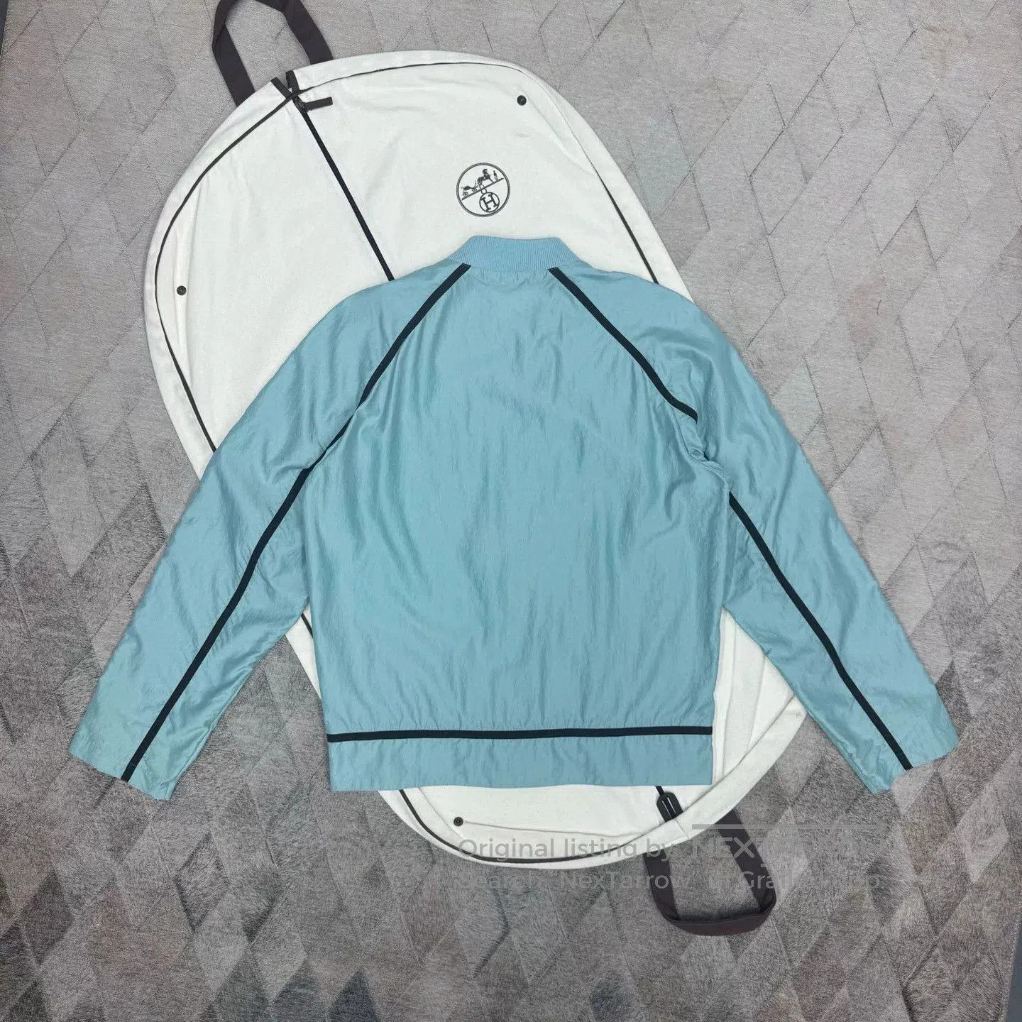 Hermes Hermes New Blue Spliced Jacket. Size US M / EU 48-50 / 2 - 6 Thumbnail