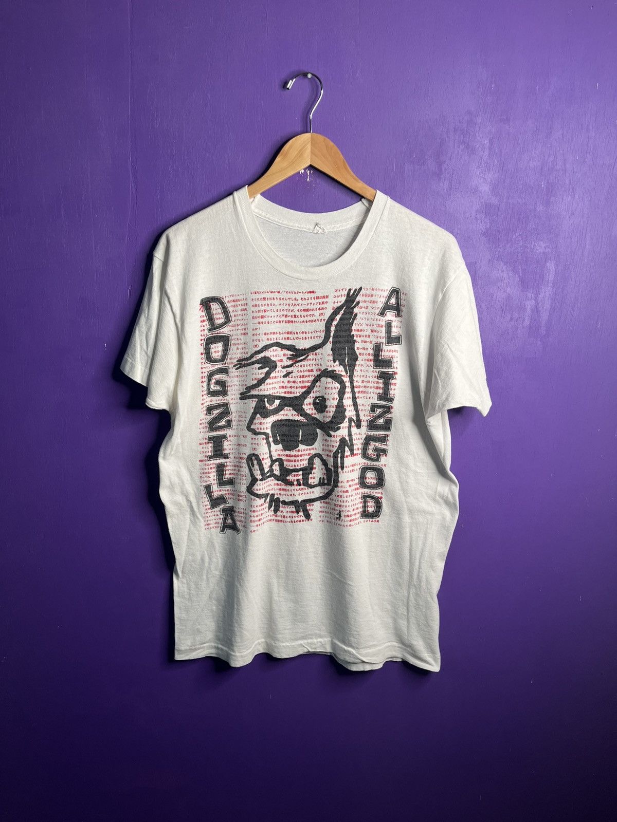 Band Tees × Vintage Vintage 90s Dogzilla Allizgod indie rock band t-shirt Size US L / EU 52-54 / 3 - 1 Thumbnail