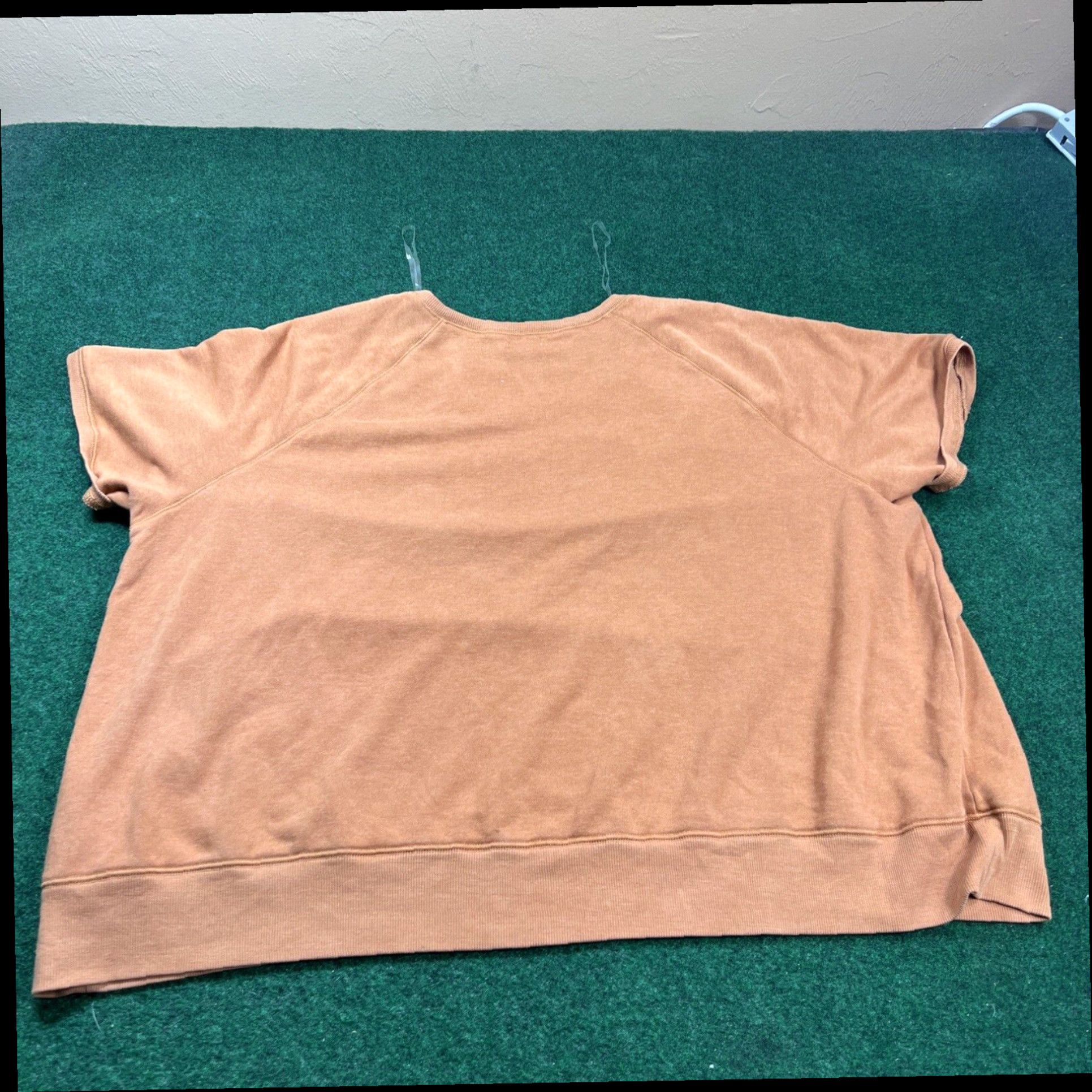 Vintage A new approach Orange scoop neck short sleeve stretch top 3X Size 3XL / US 20-22 - 7 Thumbnail