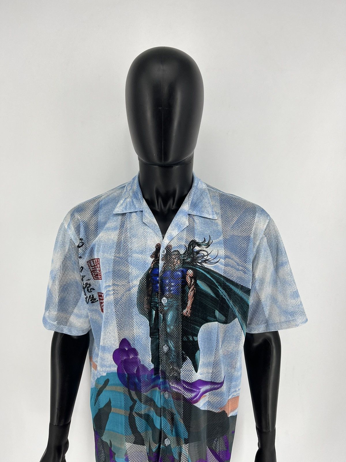 Japanese Brand Vintage Japanese Style Short Sleeve Mesh Shirt Streetwear Size US L / EU 52-54 / 3 - 5 Thumbnail
