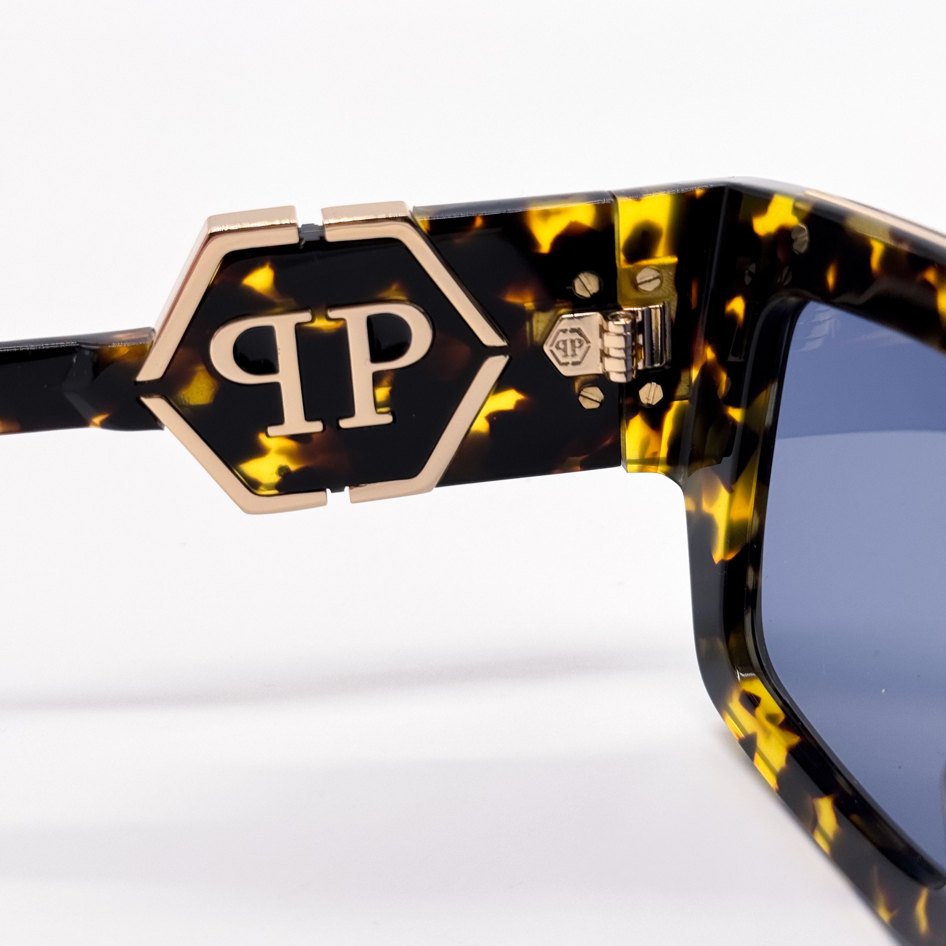 Philipp Plein NEW PHILIPP PLEIN GLOOM SPP092M 0781 HAVANA MEN SUNGLASSES Size ONE SIZE - 9 Thumbnail