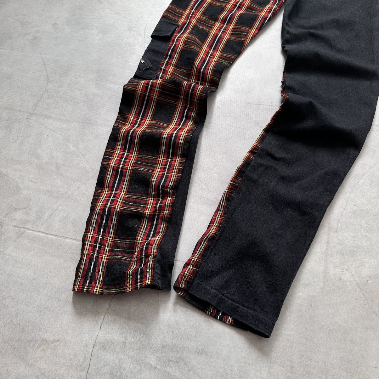 If Six Was Nine × Seditionaries × Tripp NYC Japan Punk Zipper Checkered Pants Gothic Emo Mad Punks Vibe Size 30" / US 8 / IT 44 - 15 Thumbnail