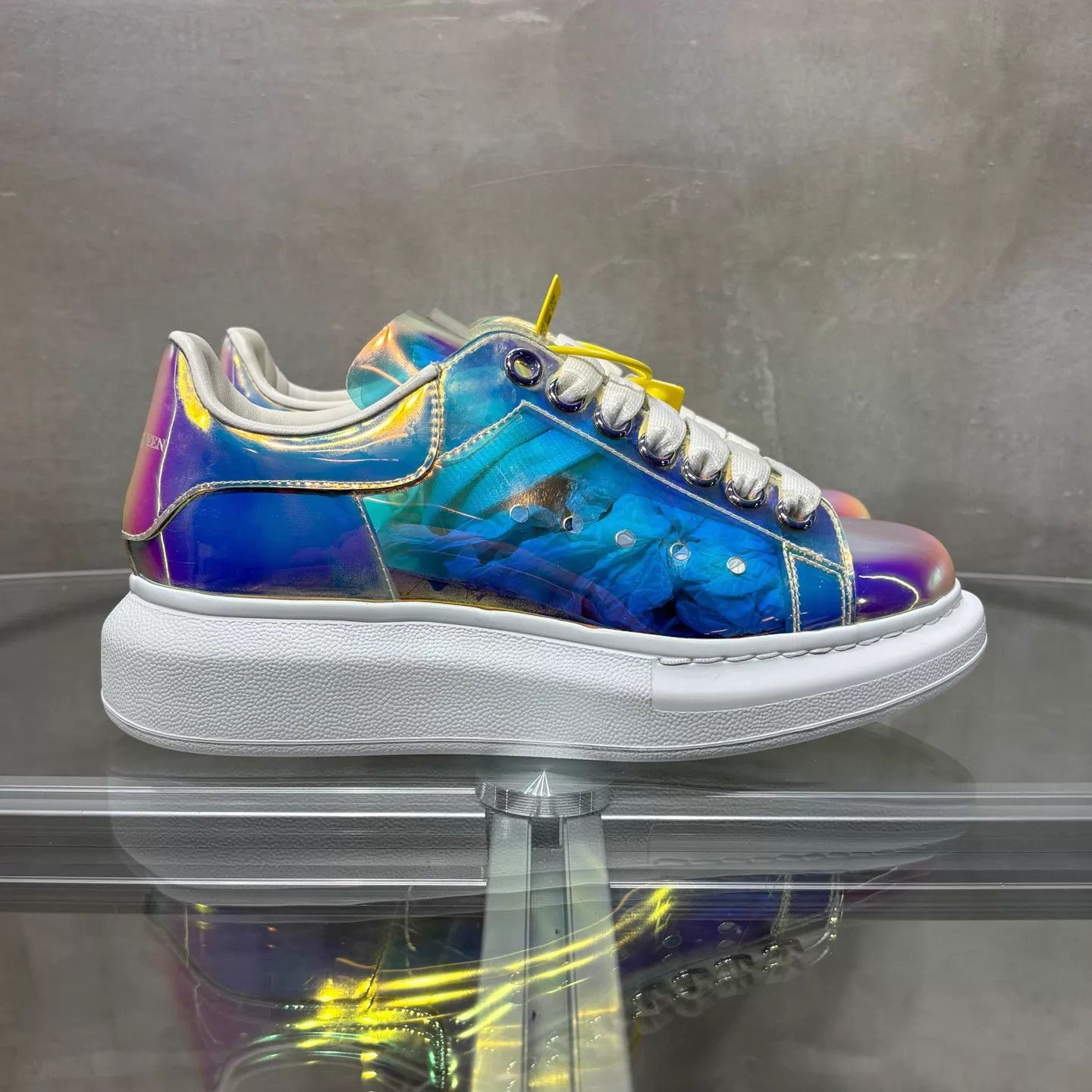 Alexander McQueen AMQ Laser Platform Sneaker EUR 36.5 New Box CD0291 Size US 6 / IT 36 - 4 Thumbnail