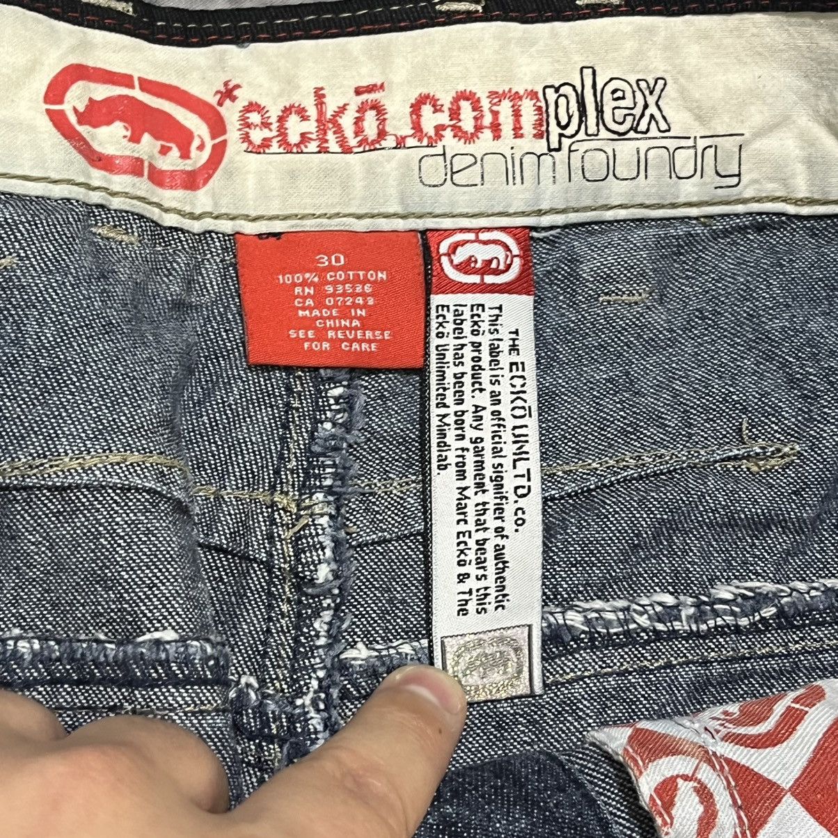 Ecko Unltd. Vintage Y2K Ecko UNLTD Baggy Wide Leg Carpenter Jeans 30x29 Size US 30 / EU 46 - 9 Thumbnail