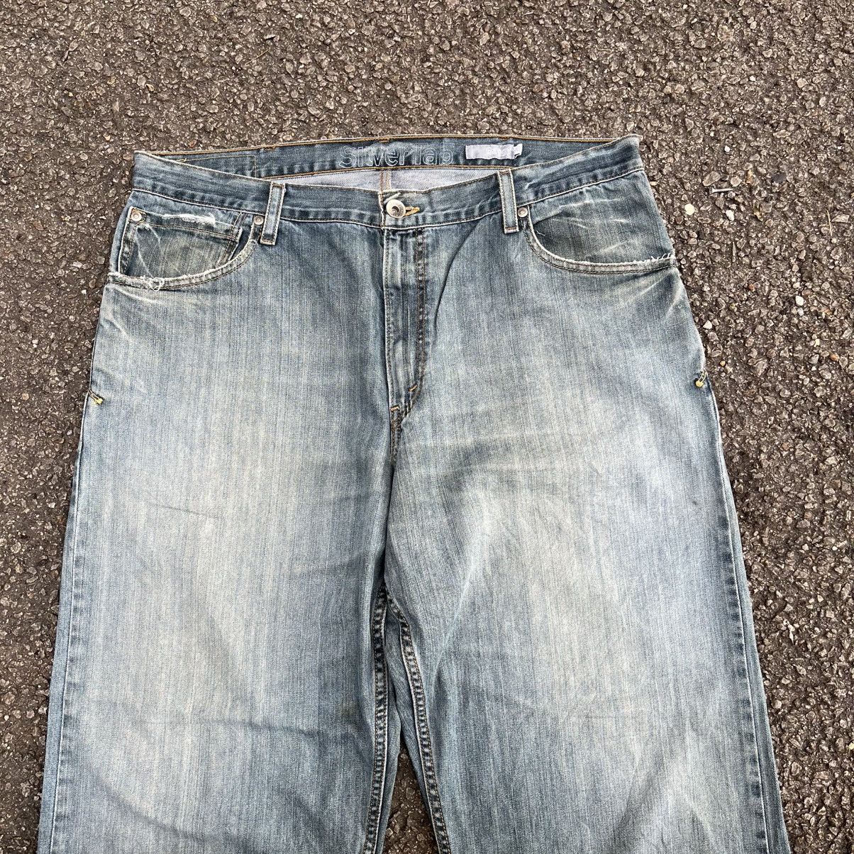 Levi's VINTAGE 90s LEVI'S SILVERTAB BAGGY DENIM SKATER JEANS Y2K Size US 38 / EU 54 - 3 Thumbnail