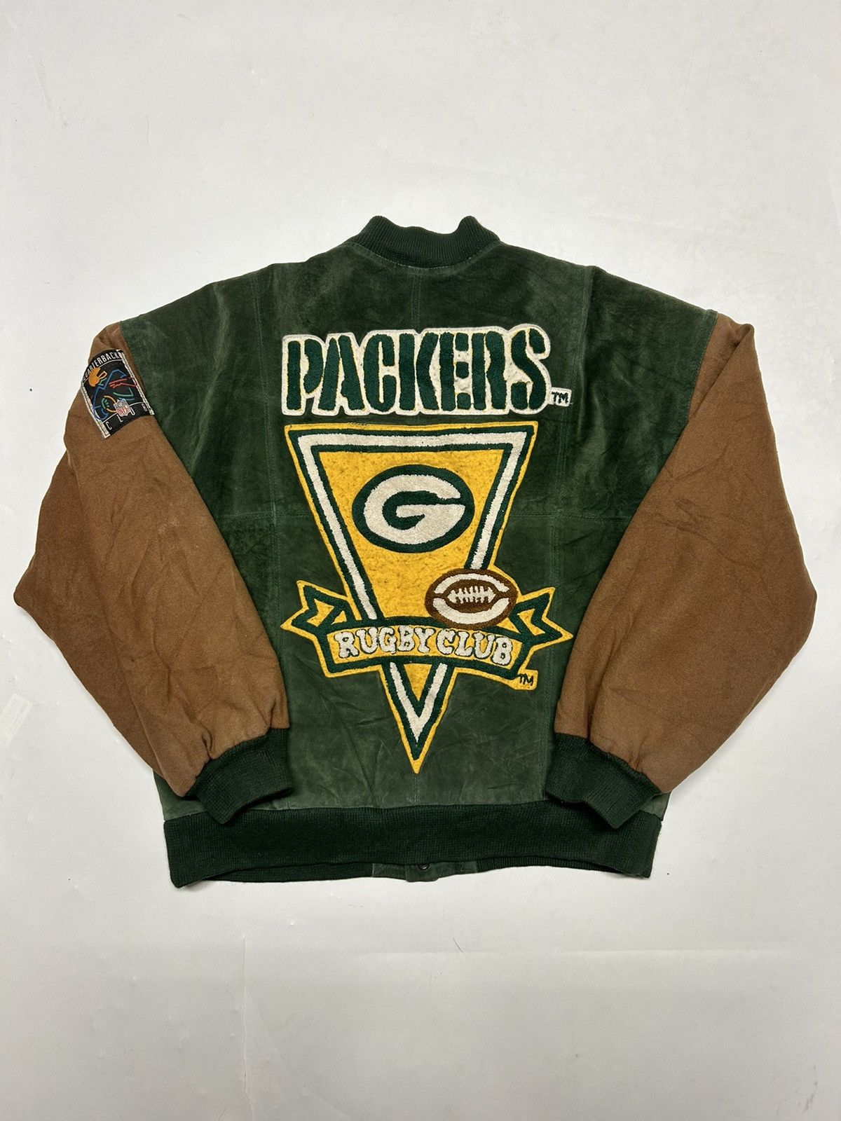 image of G Iii Vintage G-Iii Carl Banks Green Bay Packers Jacket, Men's (Size Large)