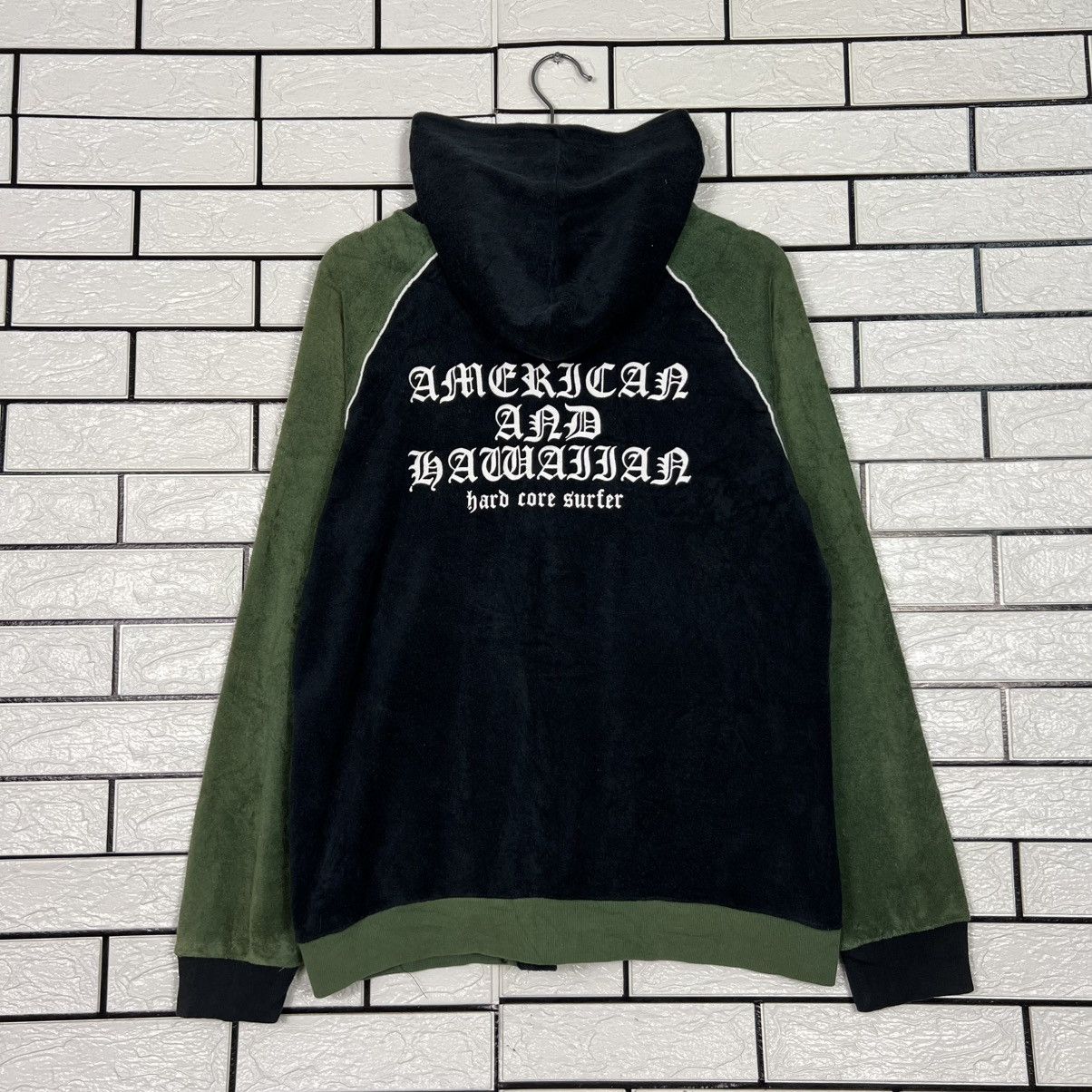 Vintage AMERICAN AND HAWAIIAN Hard Core Surfer Hoodies #4108-C187 Size US L / EU 52-54 / 3 - 1 Thumbnail