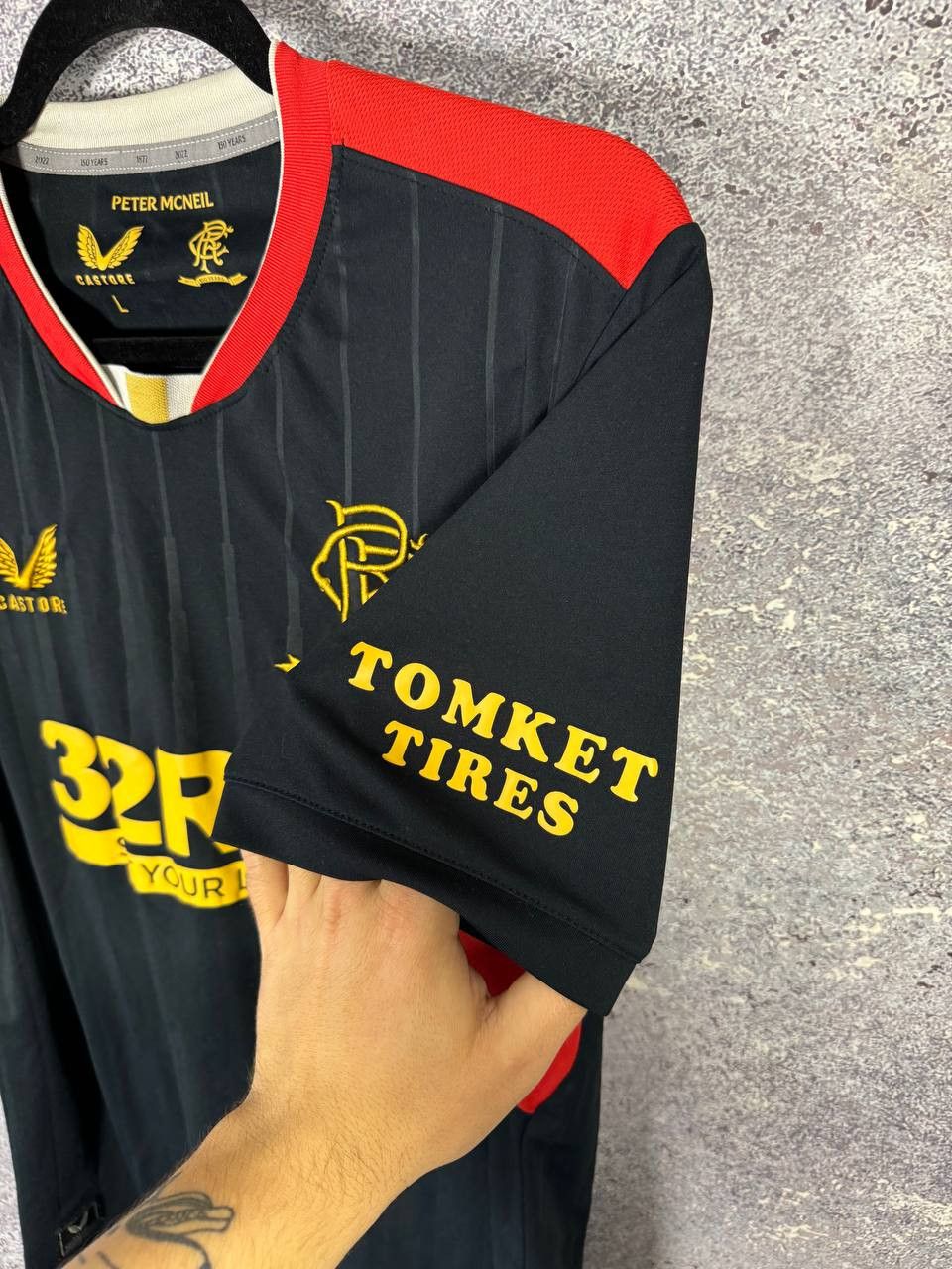 Castore × Vintage Vintage Rangers FC 2021/22 Away Castore Soccer Jersey Size US L / EU 52-54 / 3 - 11 Thumbnail