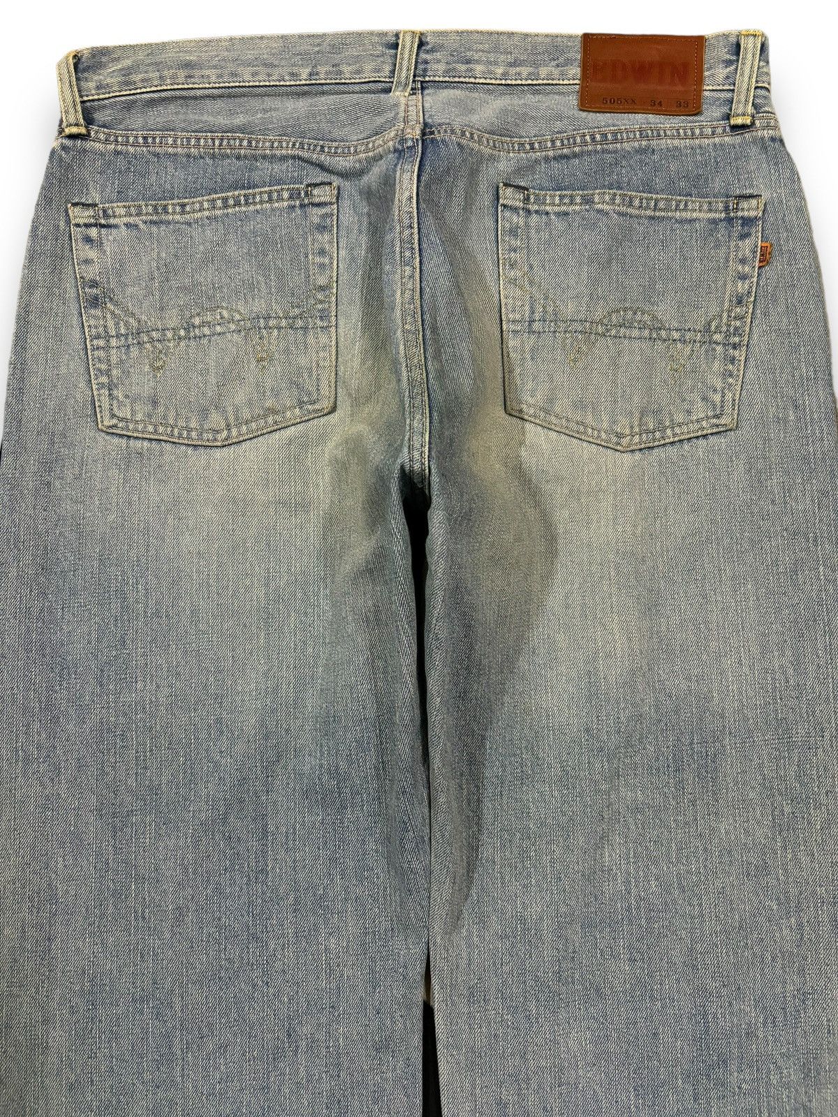 Edwin Vintage Edwin 505XX Selvedge Dirt Mud Wash Baggy Jeans Size US 34 / EU 50 - 12 Thumbnail