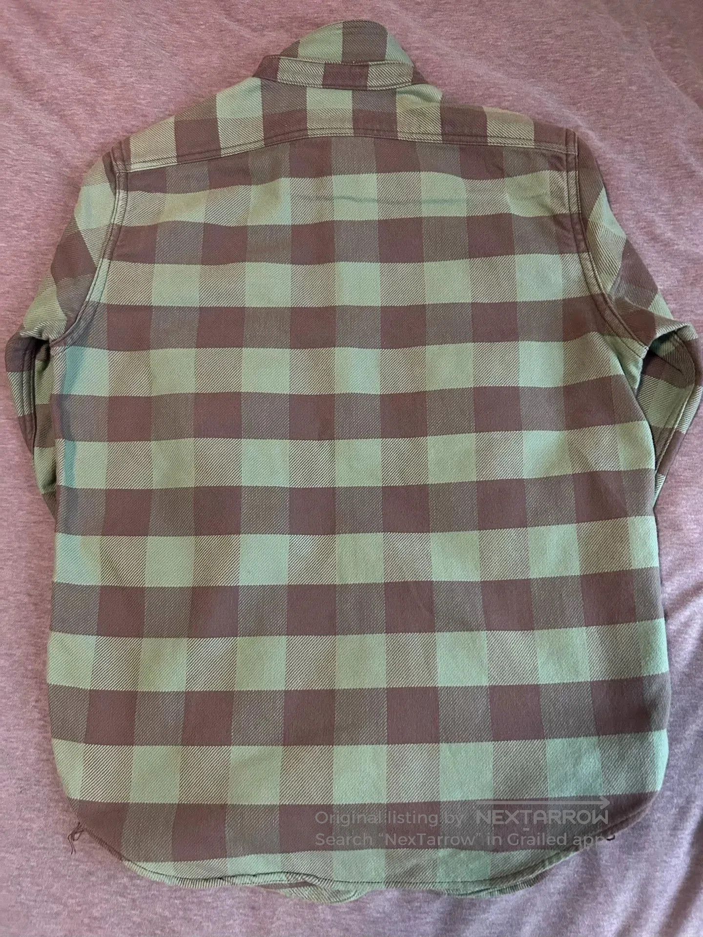 Freewheelers freewheelers green and gray flannel shirt. Size US L / EU 52-54 / 3 - 5 Thumbnail