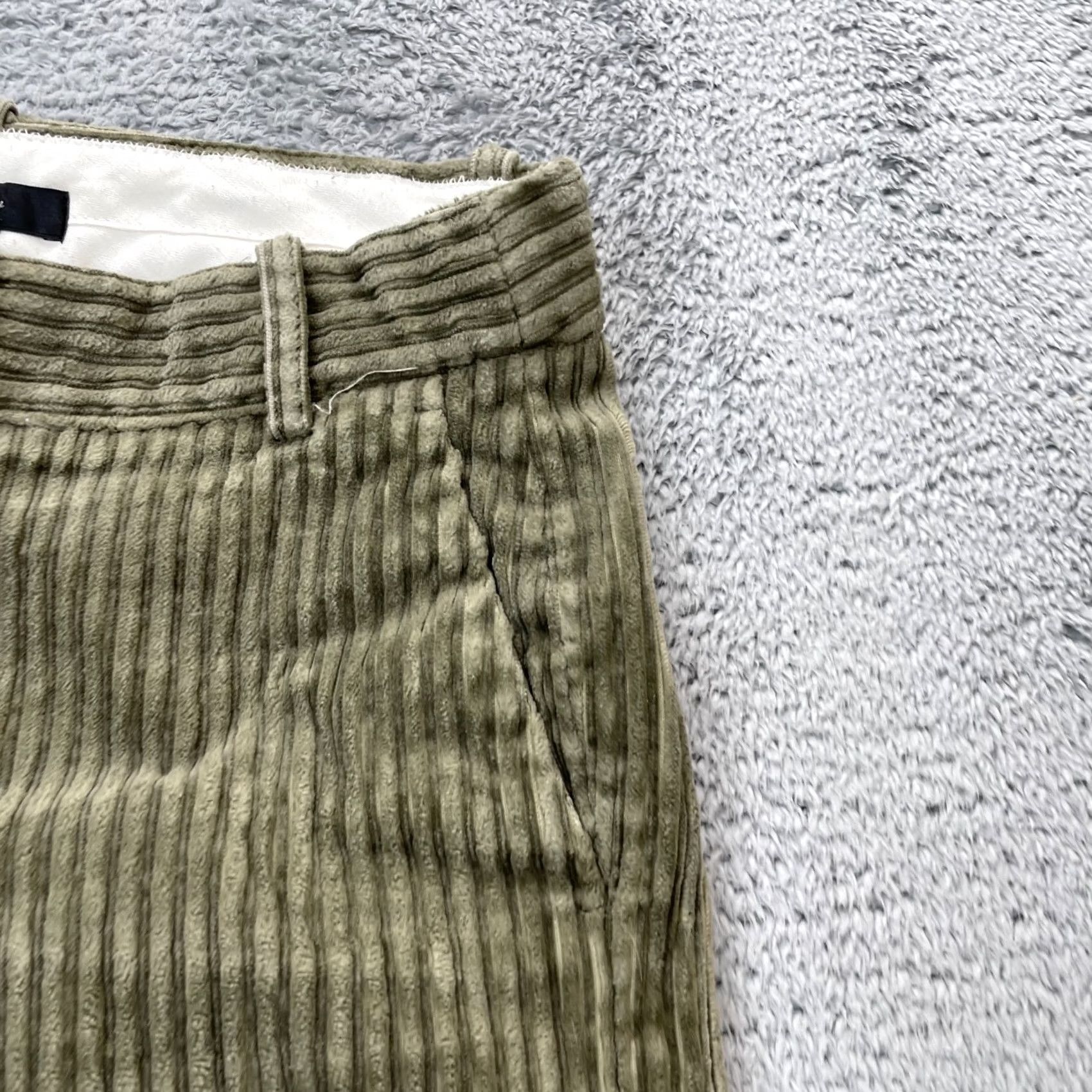 J.Crew J.CREW Womens Green Capri Pants 2P Straight Leg Cotton Stretch Corduroy Size 28" / US 6 / IT 42 - 6 Thumbnail