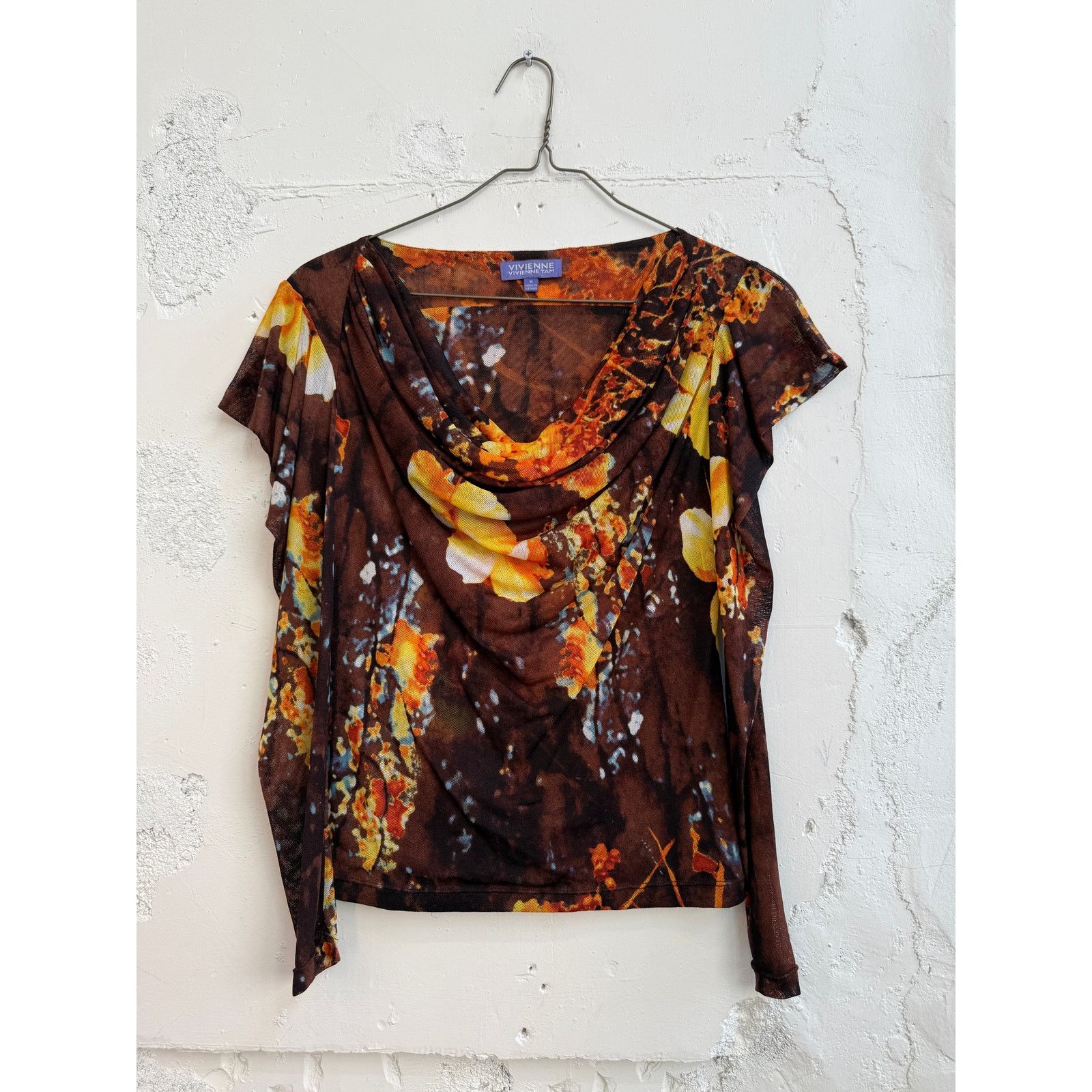 Vivienne Tam Vivienne Tam Vintage Floral Pattern Mesh Top Size M / US 6-8 / IT 42-44 - 1 Thumbnail