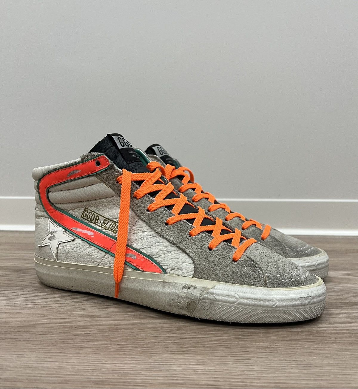 Golden Goose Slide Leather High Sneakers