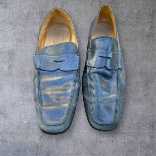 Tod's Tod’s Men’s Gommino Driving Shoes in Blue Leather. Made In I Size US 11 / EU 44 - 2 Thumbnail