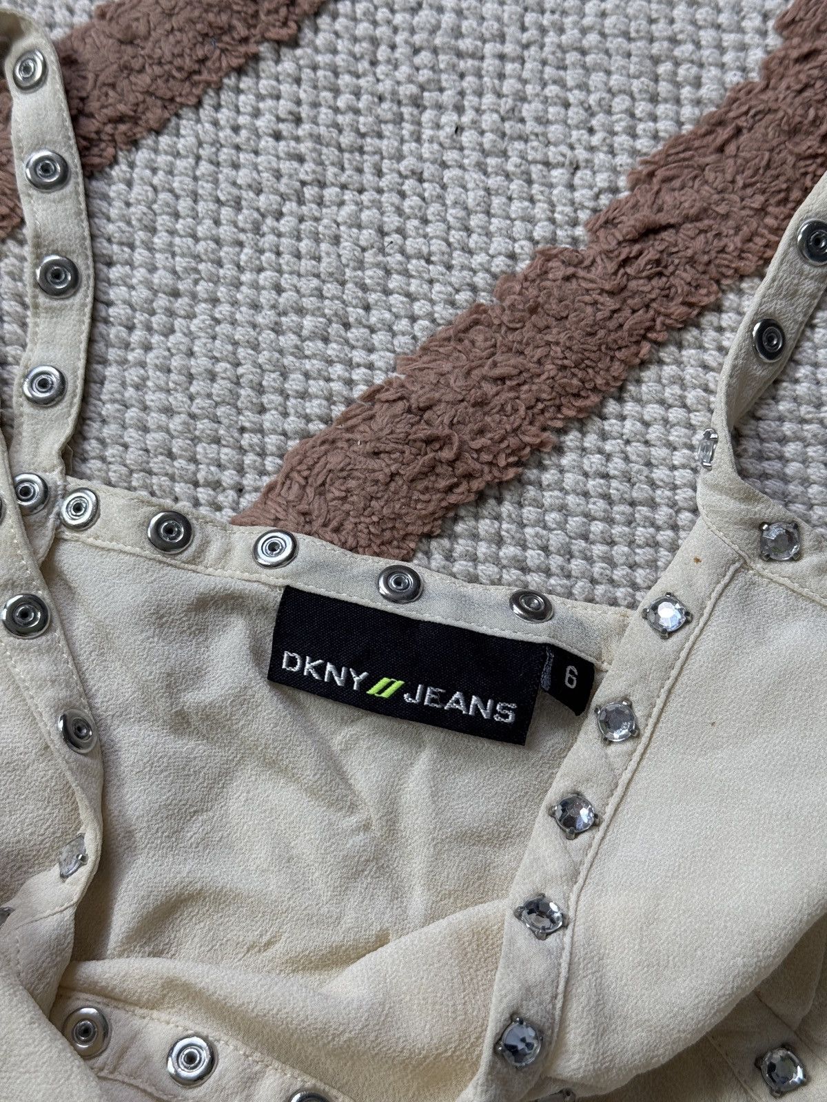 DKNY VINTAGE DKNY 2000s MESH TANK TOP Size M / US 6-8 / IT 42-44 - 6 Thumbnail