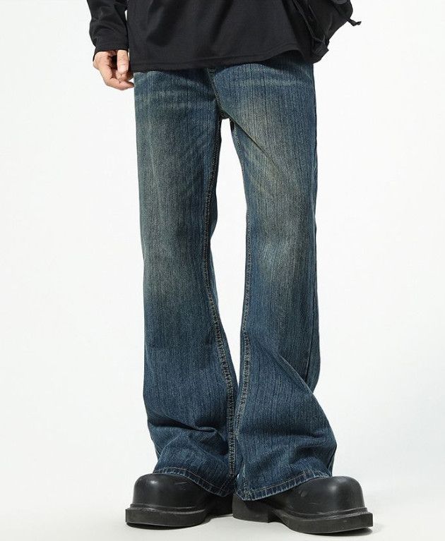 Japanese Brand American men's baggy bootcut wide-leg jeans Size US 32 / EU 48 - 1 Thumbnail