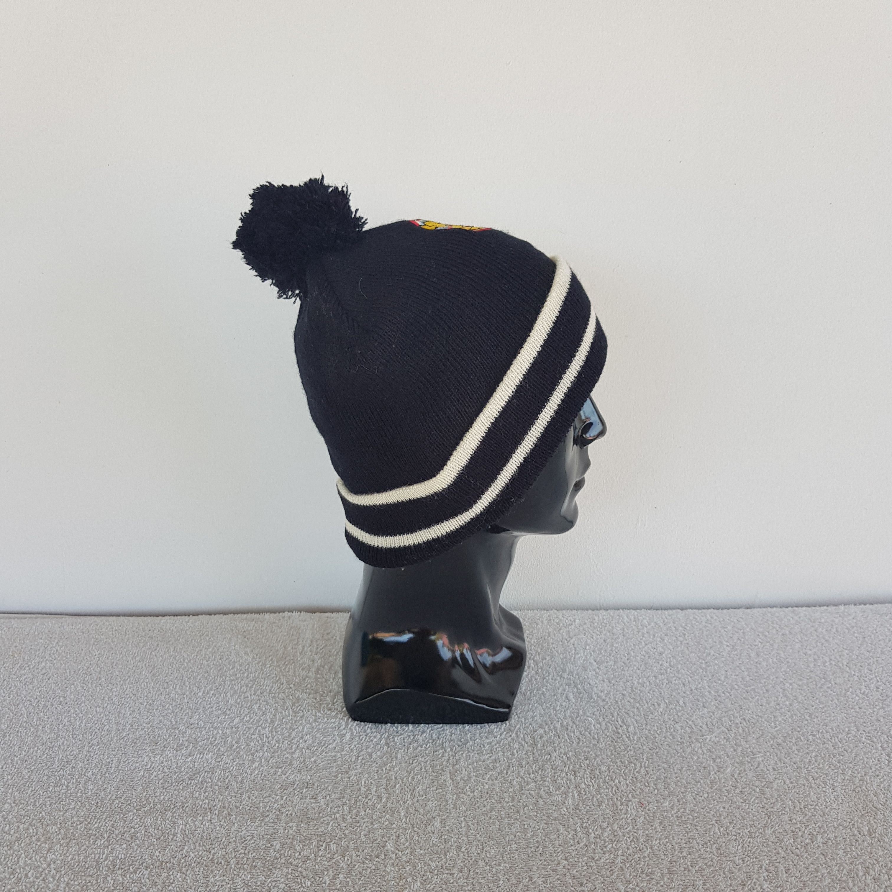 Disney Vintage Pooh Beanie Cartoon Snow Caps Ribbed Knit Hats. Size ONE SIZE - 3 Thumbnail