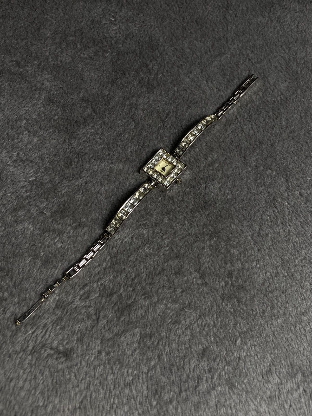 Japanese Brand × Jewelry × Vintage Futuristic Vintage Square Crystal Quartz Watch Work 100% Size ONE SIZE - 4 Thumbnail