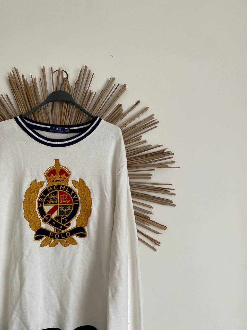 Polo Ralph Lauren POLO RALPH LAUREN CREST LOGO SWETSHIRT EMBROIDERED Size US XL / EU 56 / 4 - 2 Thumbnail