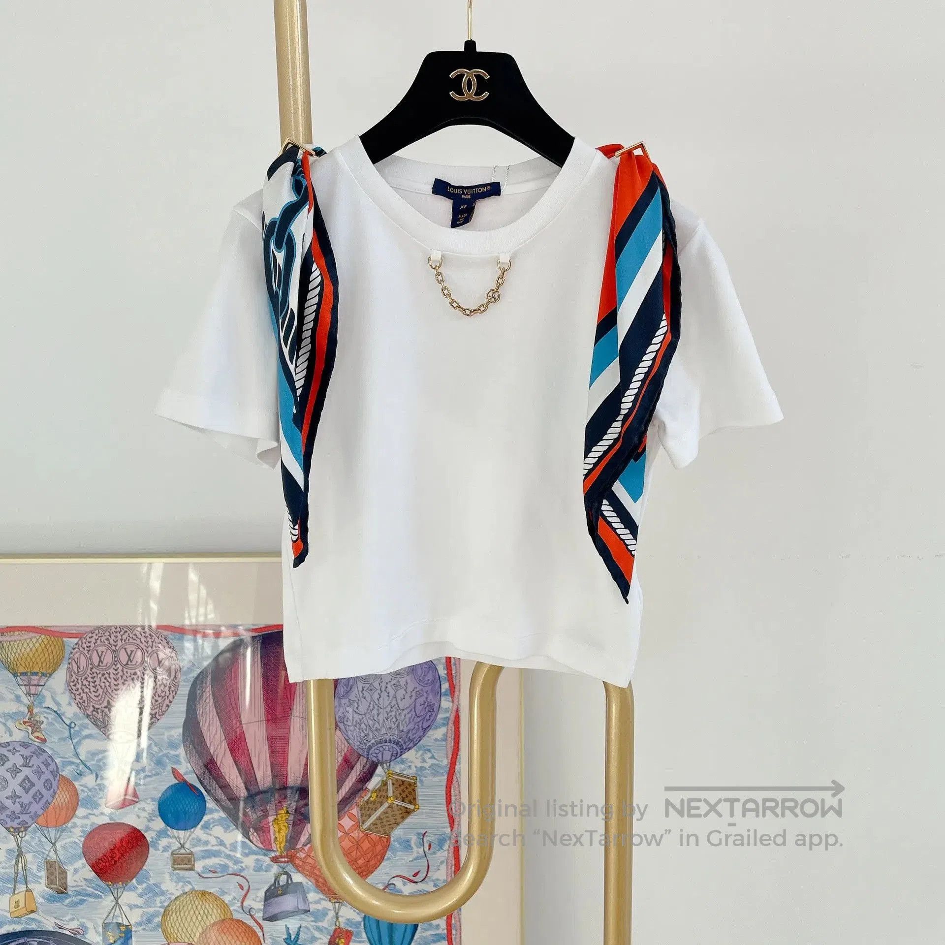 Louis Vuitton Louis Vuitton Scarf T-Shirt XS. Size XS / US 0-2 / IT 36-38 - 2 Thumbnail