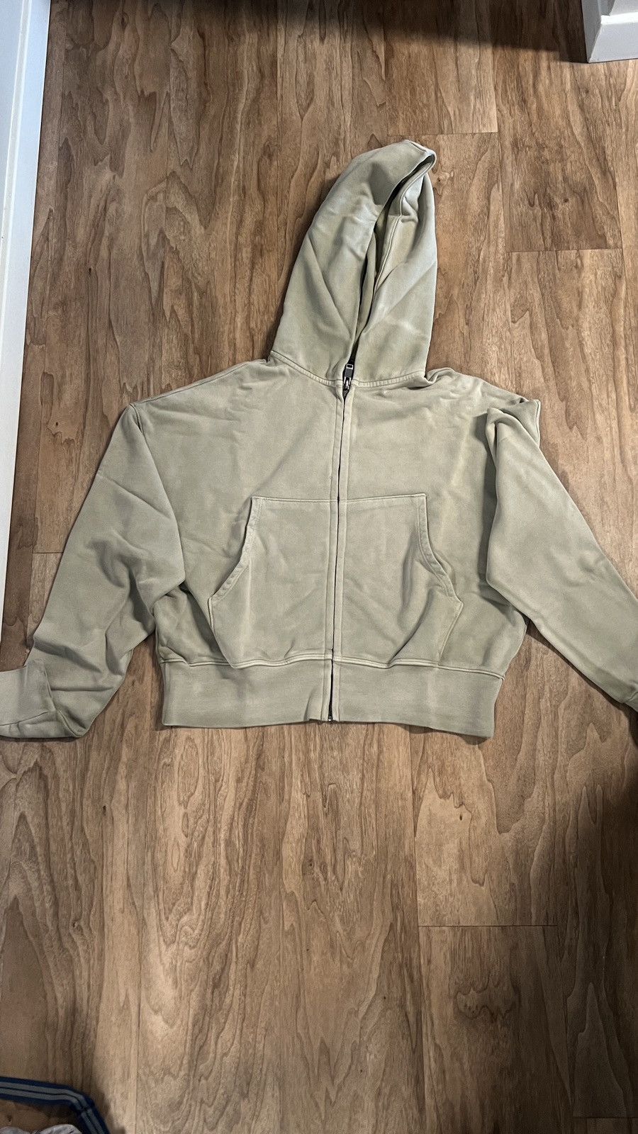 image of Adam Small Villain Hoodie Zip Up in Green, Men's (Size Small)