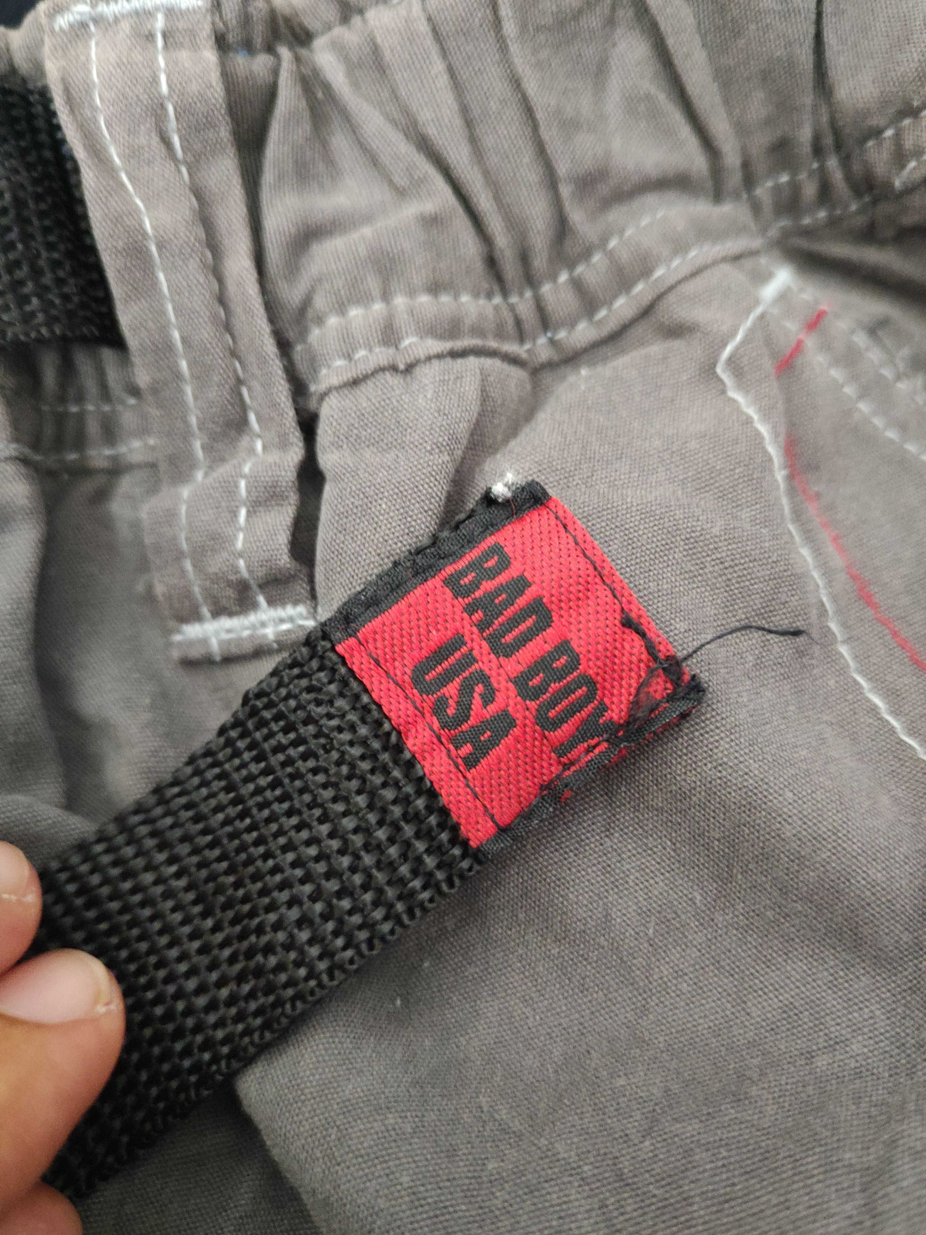 Japanese Brand Bad Boy Dark Gray Multipocket Tactical Cargo Pants #W2193 Size US 31 - 16 Thumbnail