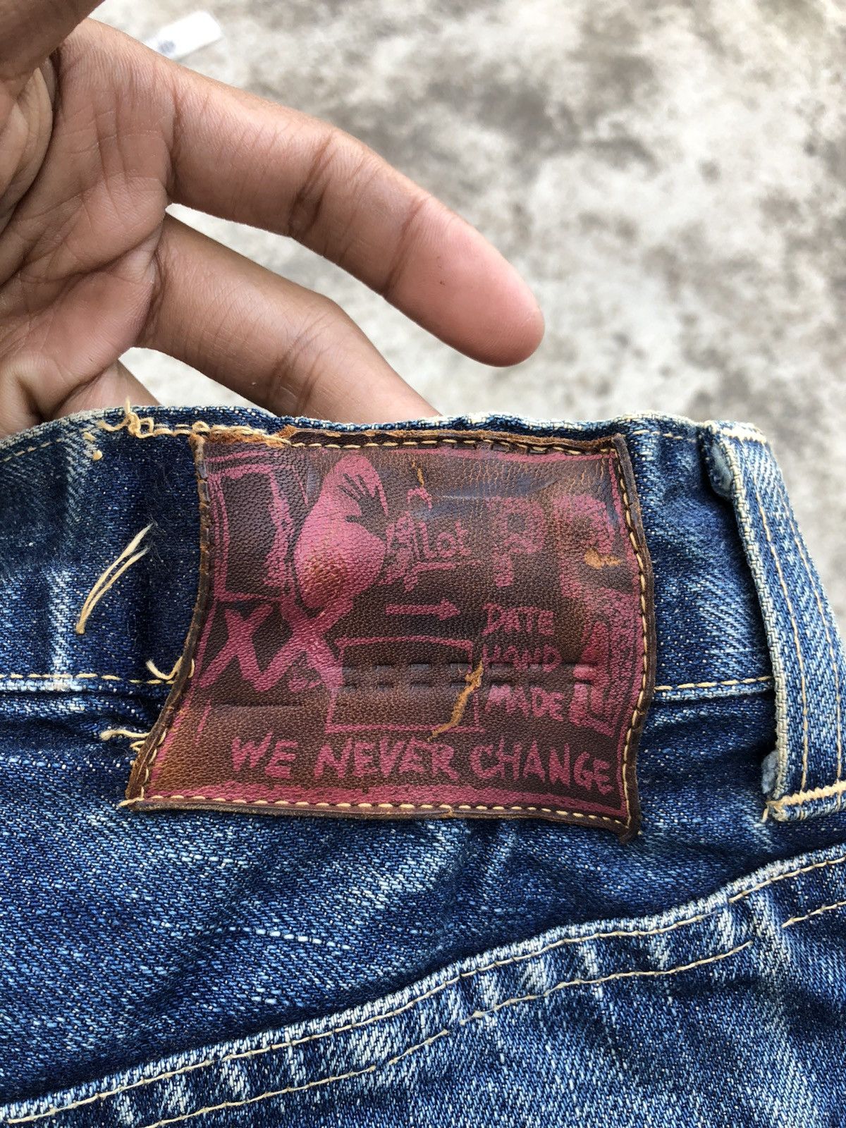HOLLYWOOD RANCH MARKET × Japanese Brand SELVEDGE PAINTED DENIM BY HRM Size US 30 / EU 46 - 7 Thumbnail