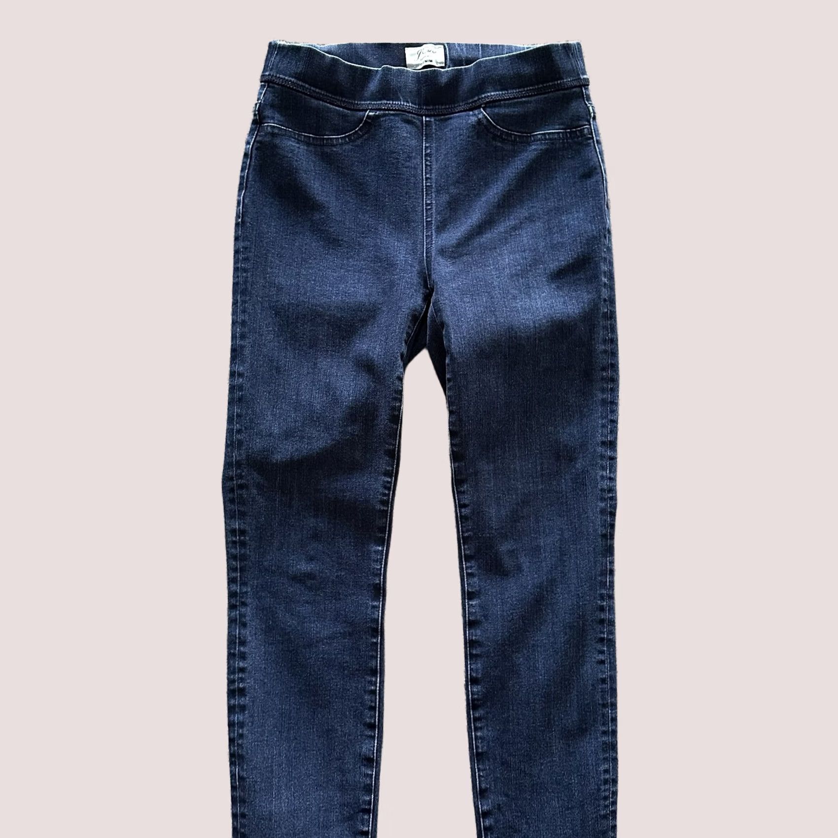 J.Crew J.CREW Jeans Skinny High Rise Pull On 2 Womens 26x26 Denim Blue Stretch Cotton Polyester Spandex Rayon Size 26" / US 2 / IT 38 - 1 Thumbnail