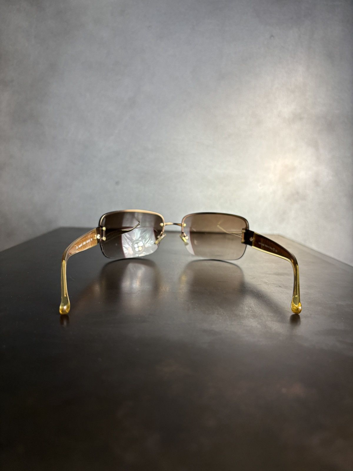 Designer × Other Kate Spade Sunglasses 2000s Gold Buffs Rimless Y2K Designer Size ONE SIZE - 7 Thumbnail