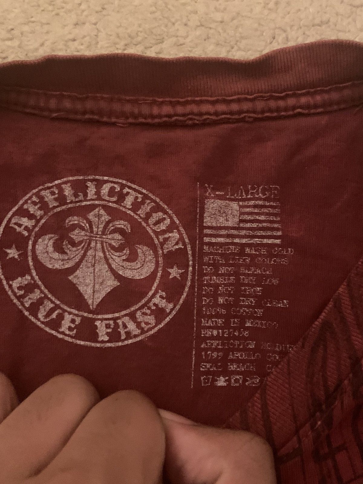 Affliction super super super rare affliction tee Size US XL / EU 56 / 4 - 3 Thumbnail