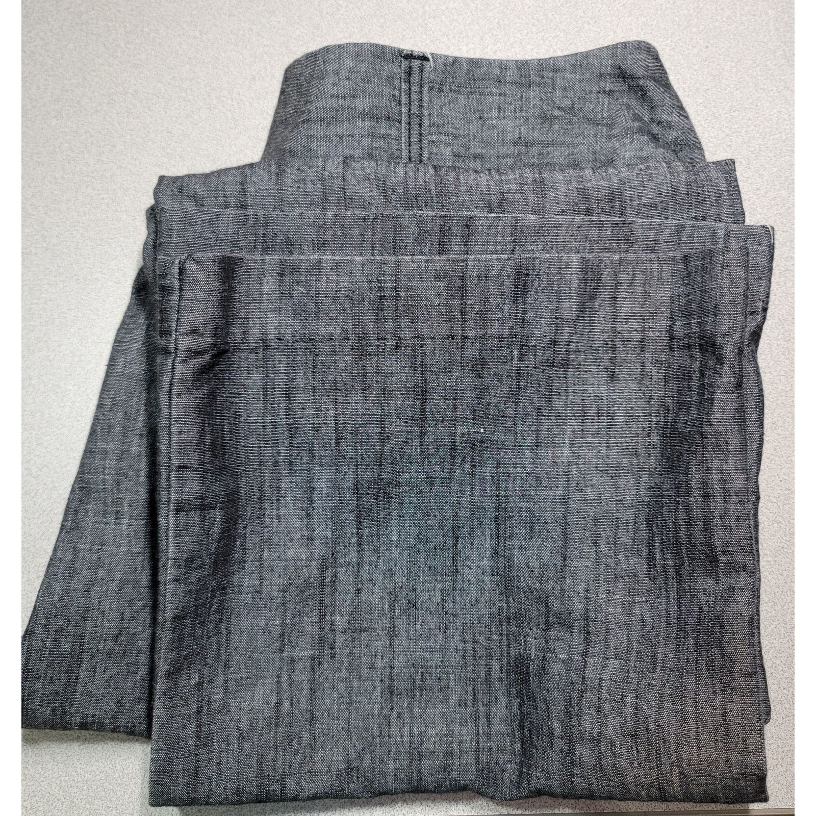 Other Cato Gray Heathered Flat Front Dress Pants 6 Straight Leg Size 28" / US 6 / IT 42 - 7 Thumbnail