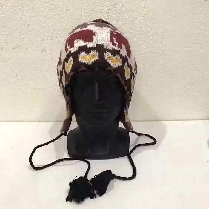 Japanese Brand Navajo Multicolour Earflap Beanie Hat Size ONE SIZE - 2 Thumbnail