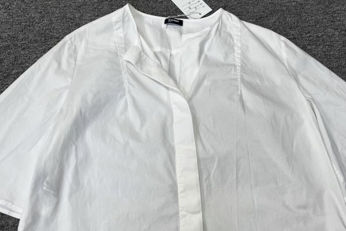 Jil Sander JIL SANDER Minimalist Short Sleeve Shirt J16 Size US XXS / EU 40 - 3 Thumbnail