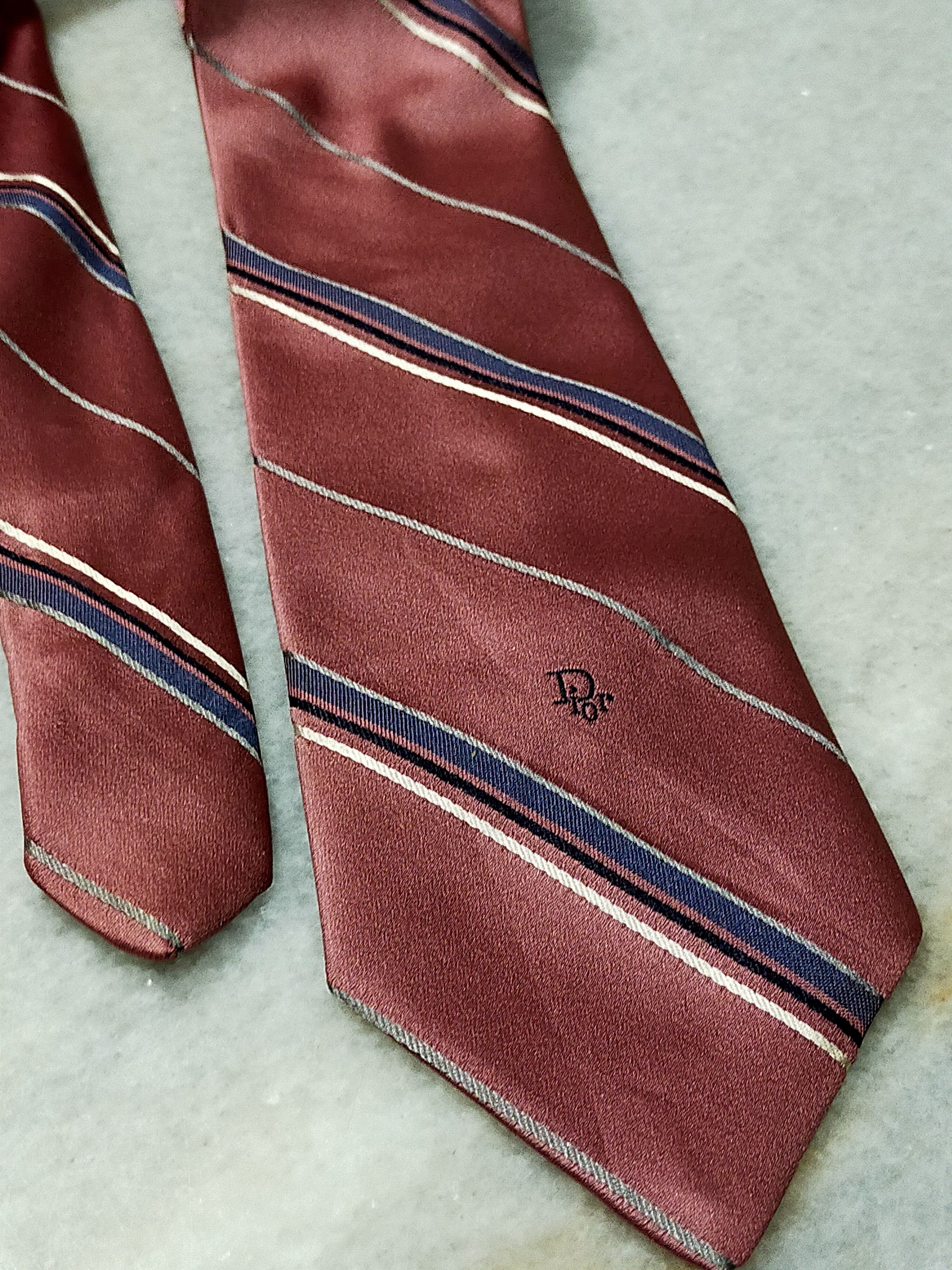 Christian Dior Monsieur × Designer CHRISTIAN DIOR MONSIEUR LUXURY PEACH SILK TIE Size ONE SIZE - 2 Thumbnail