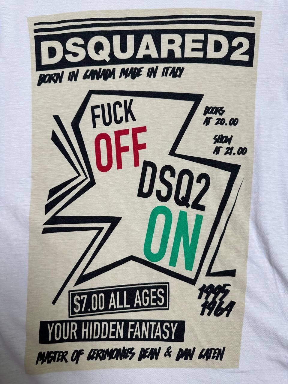 Designer × Dsquared2 Dsquared2 Your Hidden Fantasy Graphic Tee Size US M / EU 48-50 / 2 - 11 Thumbnail