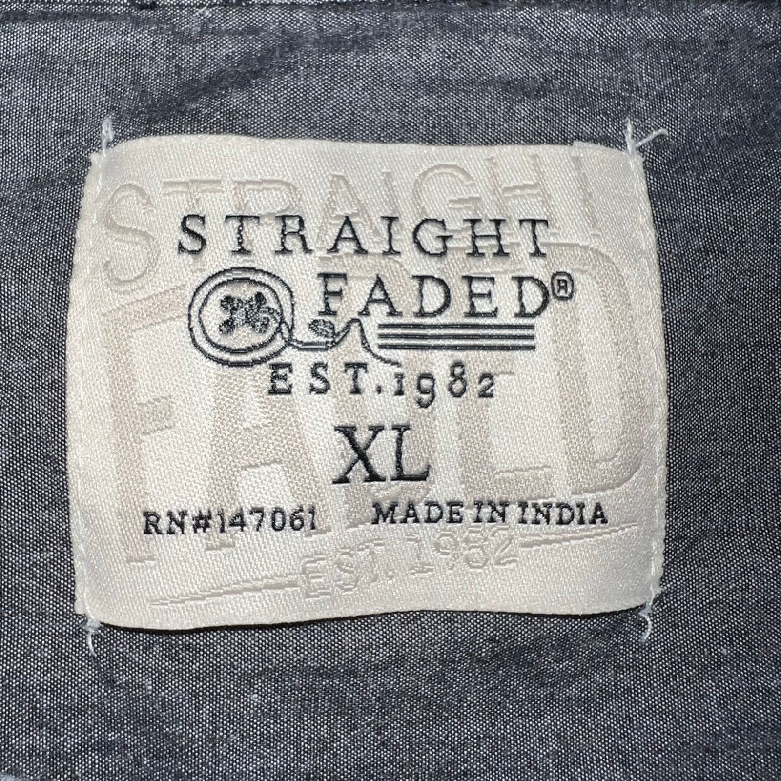 StraightFaded Straight Faded Button Down Shirt Short Sleev Astronaut Theme Size US XL / EU 56 / 4 - 6 Thumbnail