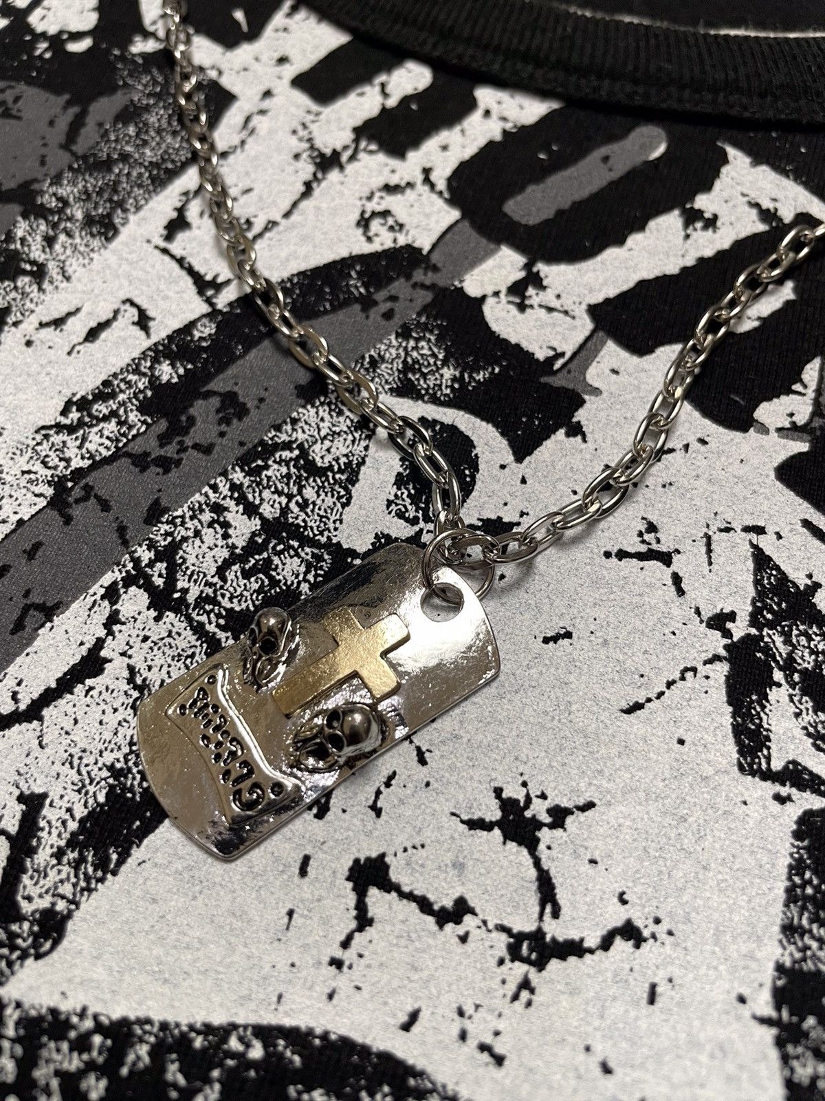 Hysteric Glamour Y2K Beaumont Carr Poem Punk Grunge Style With Cross Necklace Size US M / EU 48-50 / 2 - 6 Thumbnail