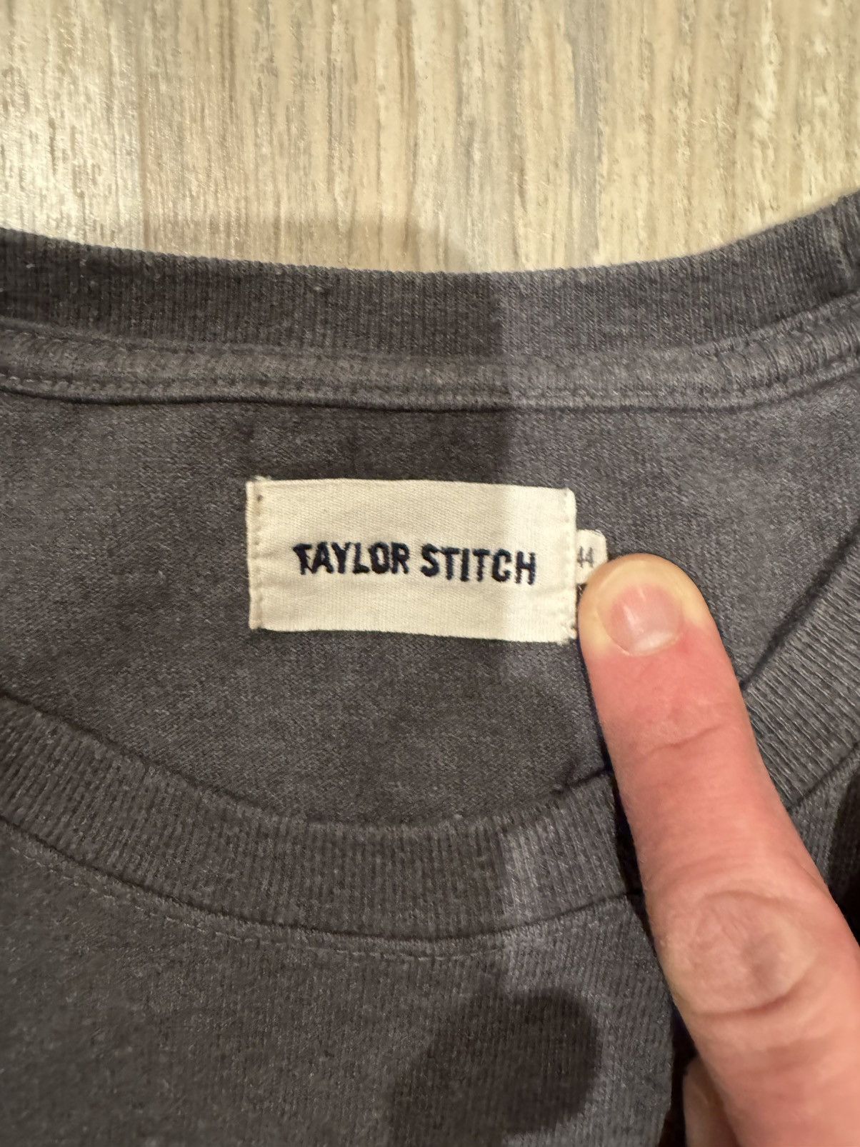 Taylor Stitch Heavy Bag tee - gray - size 44 (XL) Size US XL / EU 56 / 4 - 2 Thumbnail