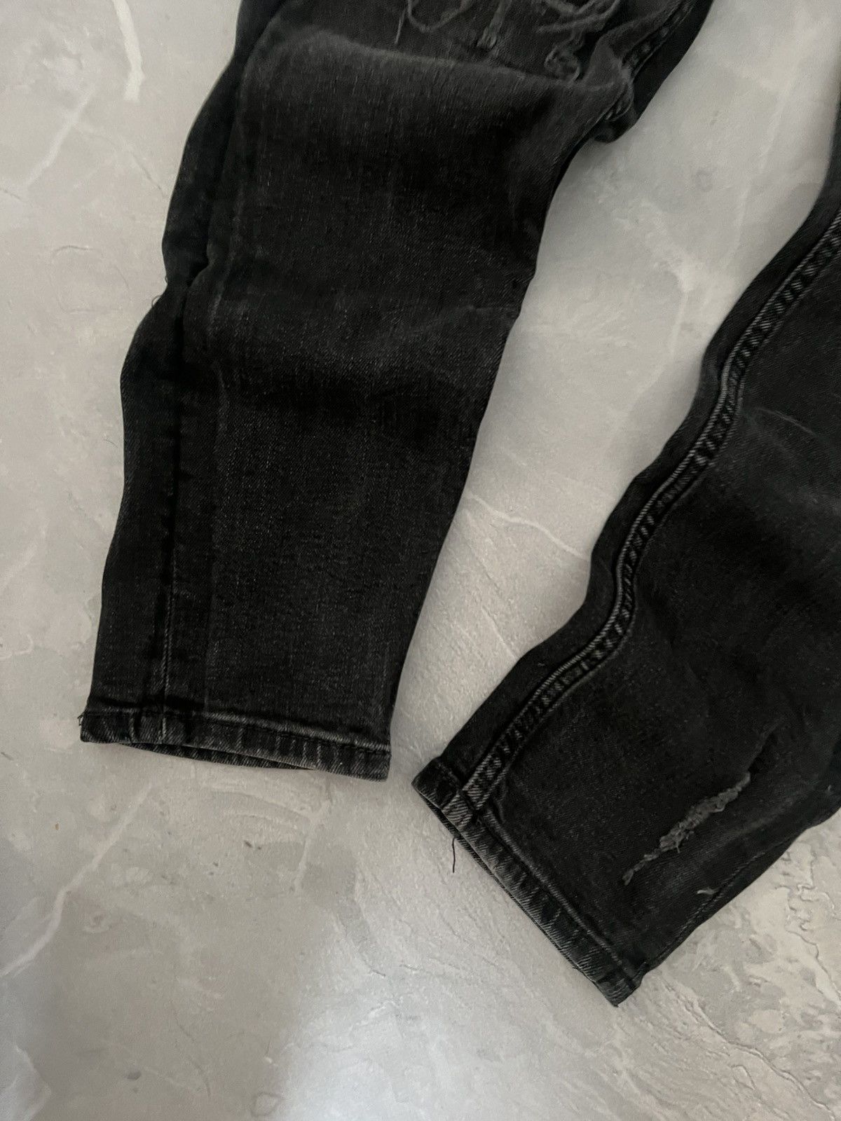 Japanese Brand Slim Distressed Bullet Japan Vibe / Number Nine Style Glam Size US 31 - 5 Thumbnail