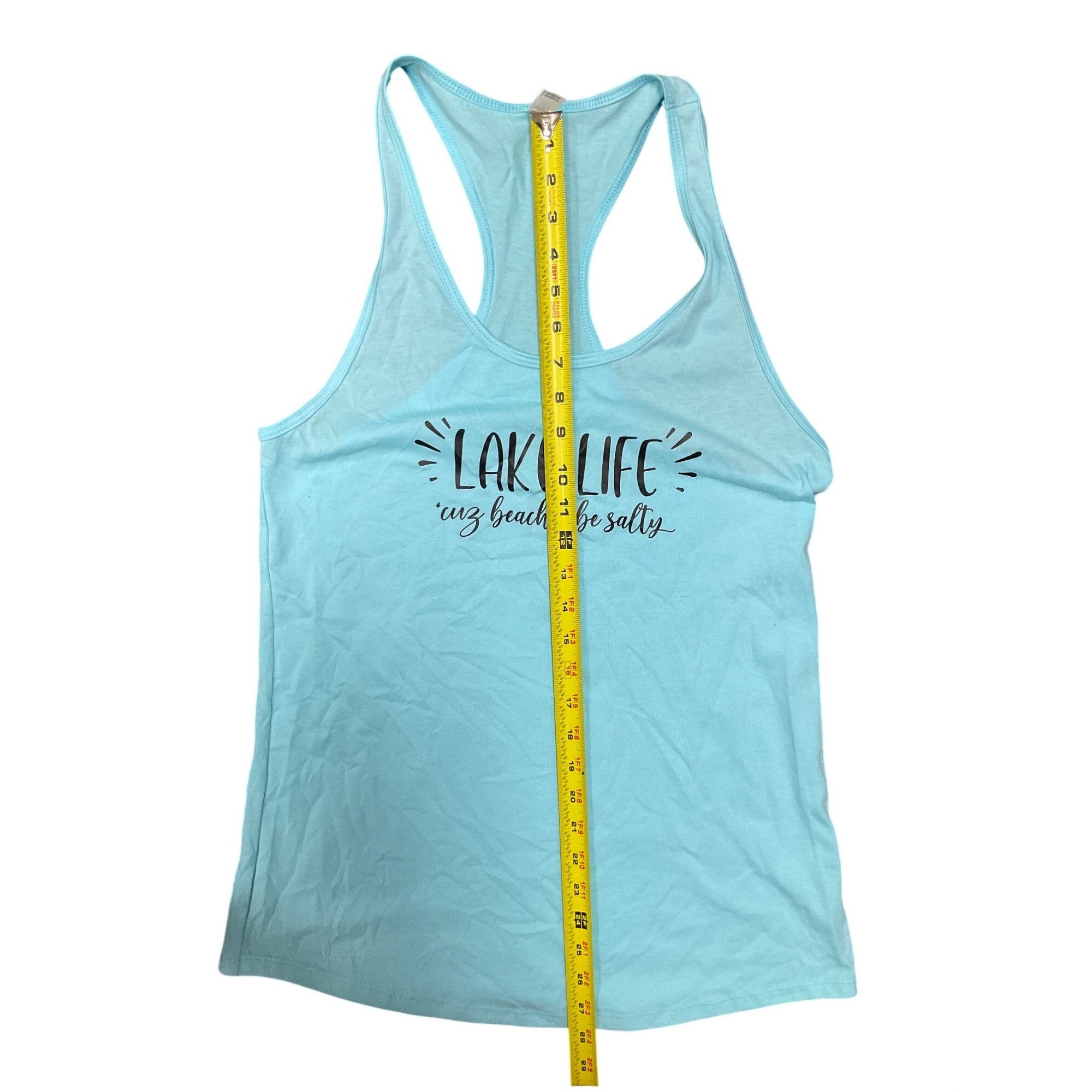 Next Level Friday Night Waffles Lake Life "Cuz Beaches Be Salty" Blue R Size XL / US 12-14 / IT 48-50 - 4 Thumbnail