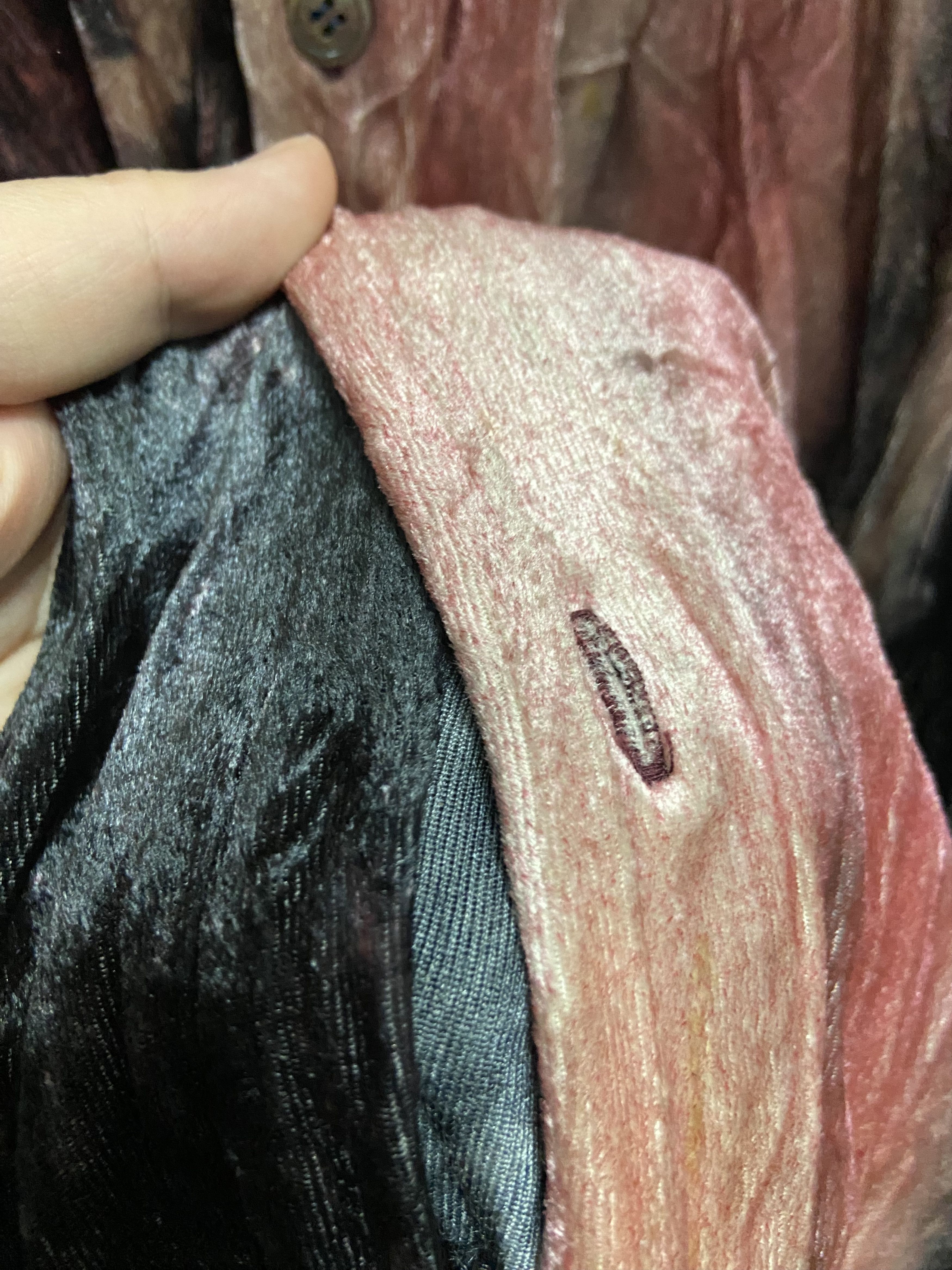 Yohji Yamamoto Yohji Yamamoto 94aw pink velvet shirt Size US M / EU 48-50 / 2 - 4 Thumbnail