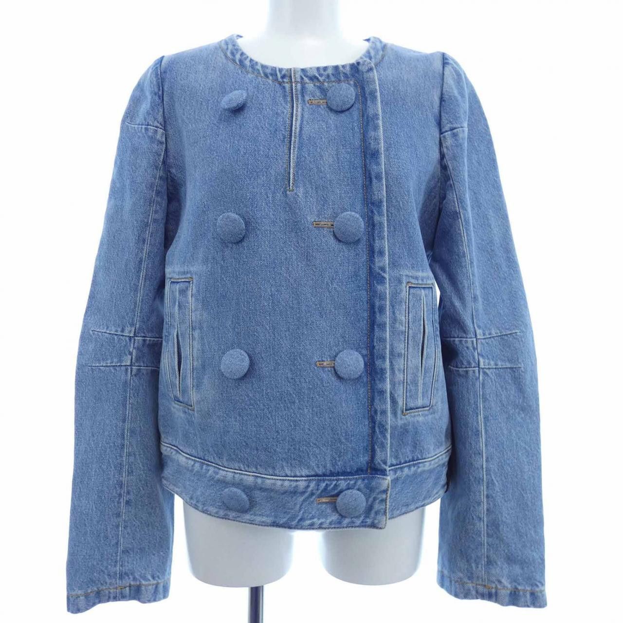 Louis Vuitton Louis Vuitton Louis Vuitton Denim Jacket Denim Outerwear FQVE60EFY DUTY FREE for USA Size ONE SIZE - 1 Thumbnail