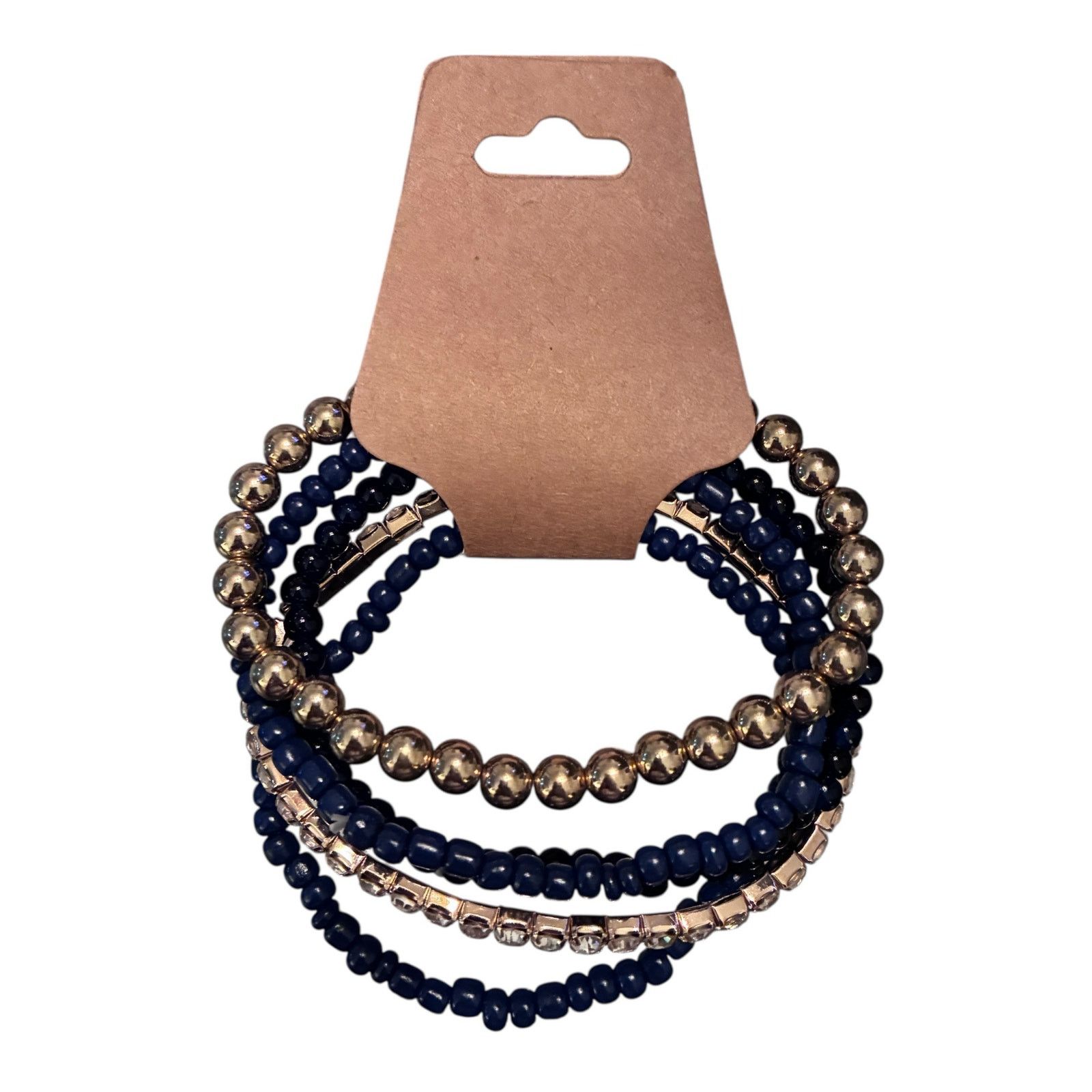 Handmade Handmade Multi-strand beaded bracelet 6.5” Size ONE SIZE - 2 Thumbnail