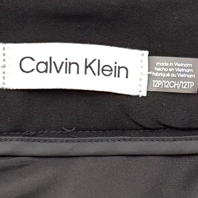 Calvin Klein Calvin Klein Suit Skirt 12P Petite Black Lux Classic Fit Straight Corporate Women Skirt Set 12P Size 34" / US 12 / IT 48 - 6 Thumbnail