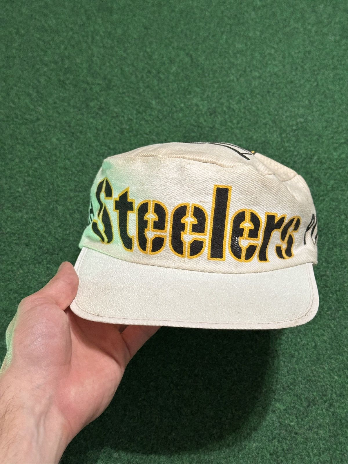 NFL Vintage 80s Pittsburgh Steelers Retro NFL Painters Cap Hat Size ONE SIZE - 1 Thumbnail