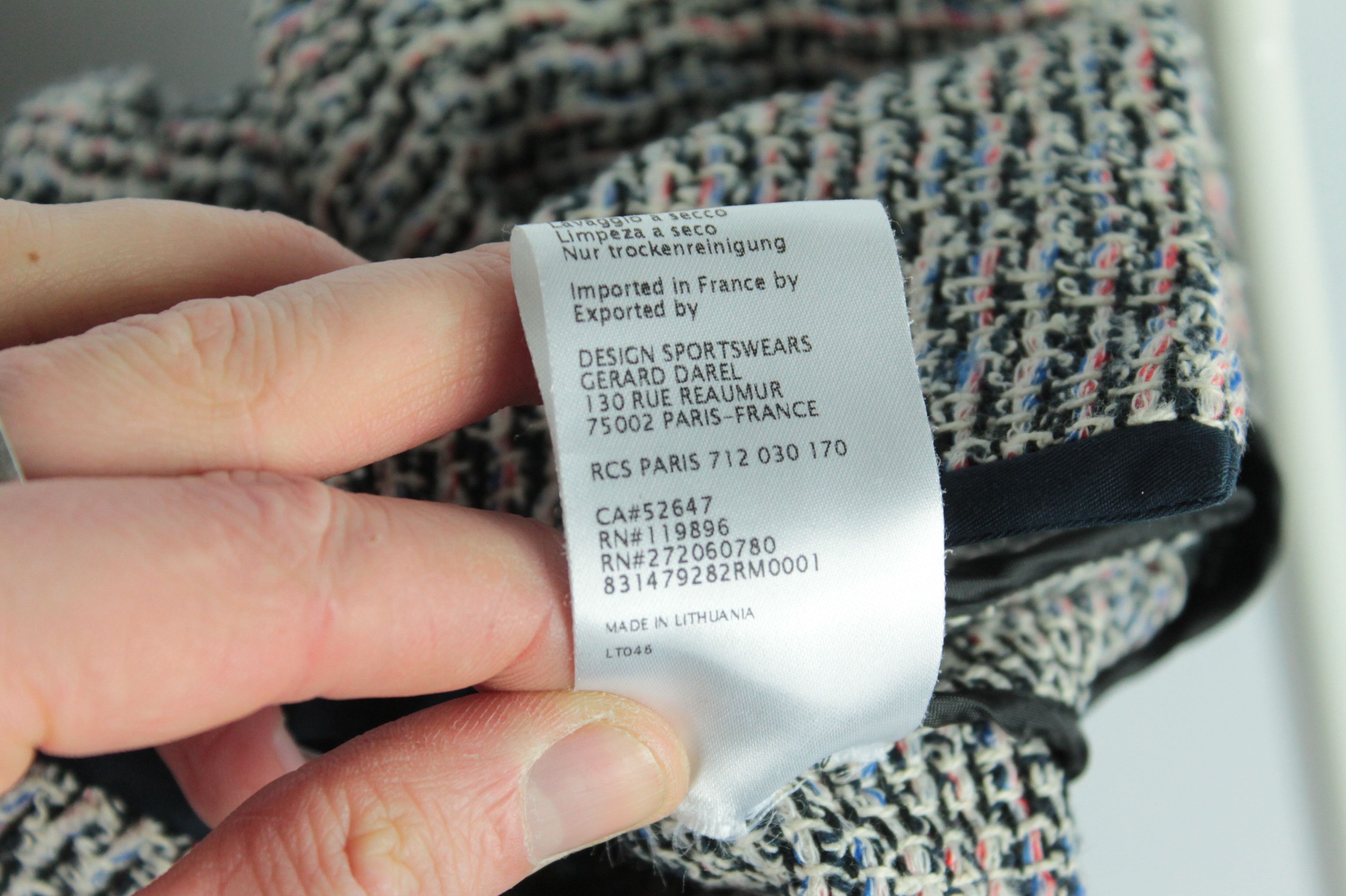 Designer × Gerard Darel Gerard Darel Knit Multicolor Cotton Blend Jacket Size XS / US 0-2 / IT 36-38 - 8 Thumbnail
