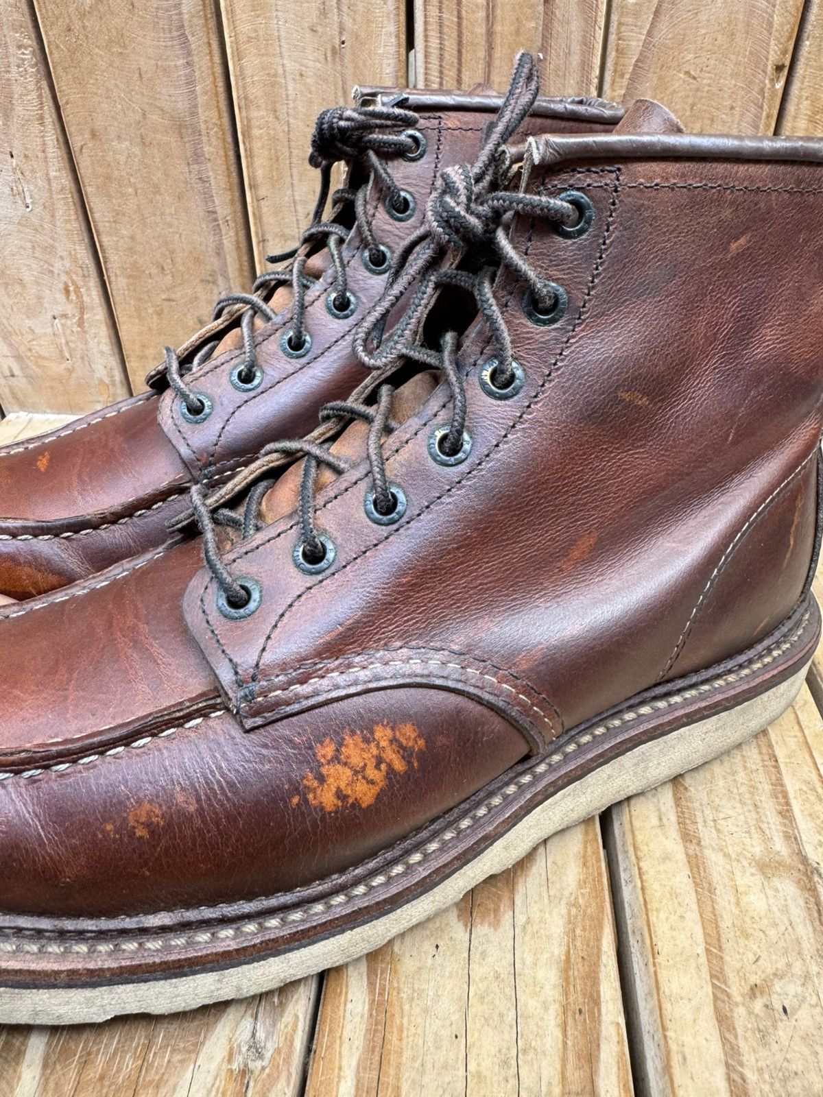 Red Wing Red Wing 1907 Copper Rough Brown Boots UK 7.5 D | EUR 41.5 Size US 8.5 / EU 41-42 - 5 Thumbnail